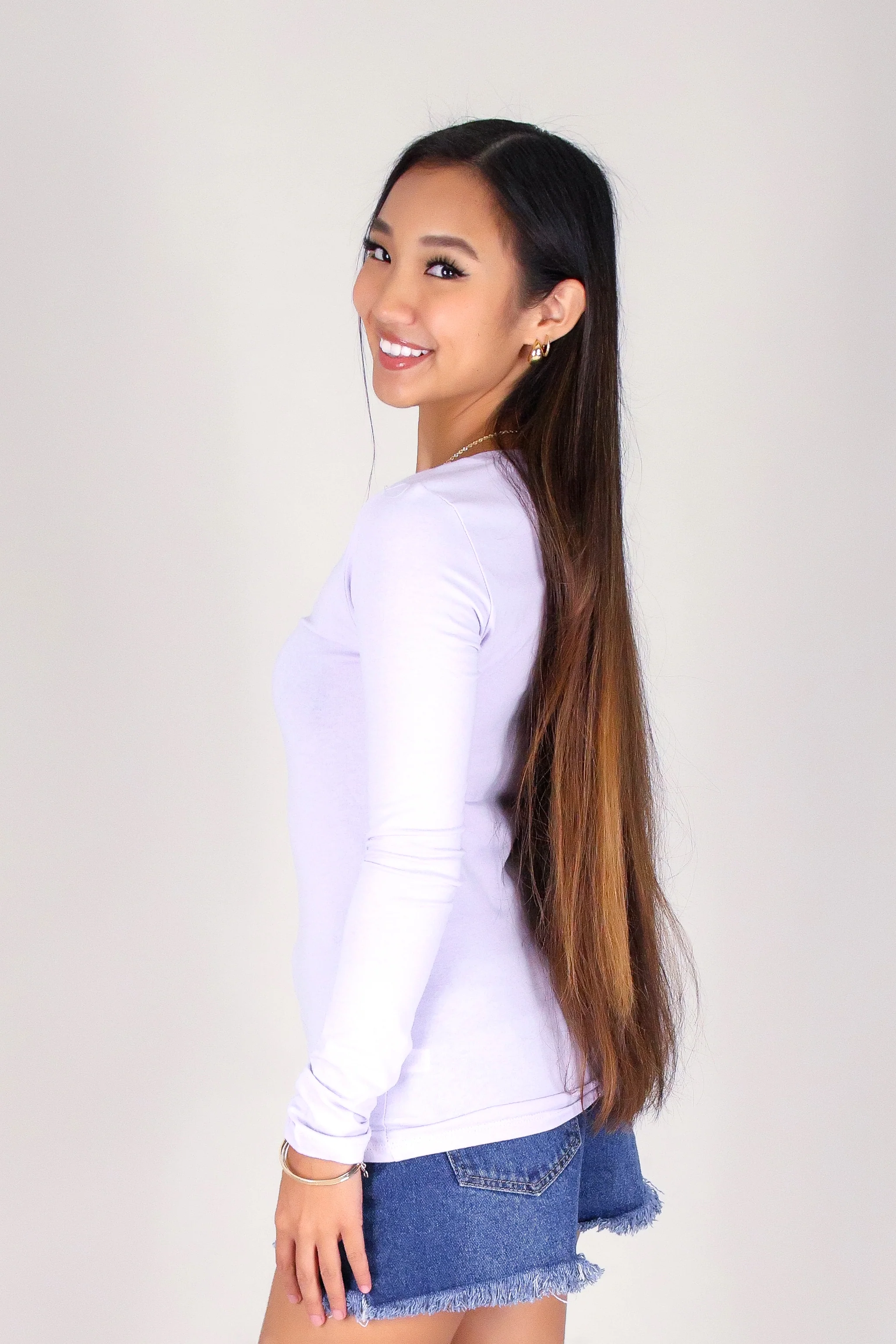 HOLD THAT THOUGHT LONG SLEEVE TOP - Image 3