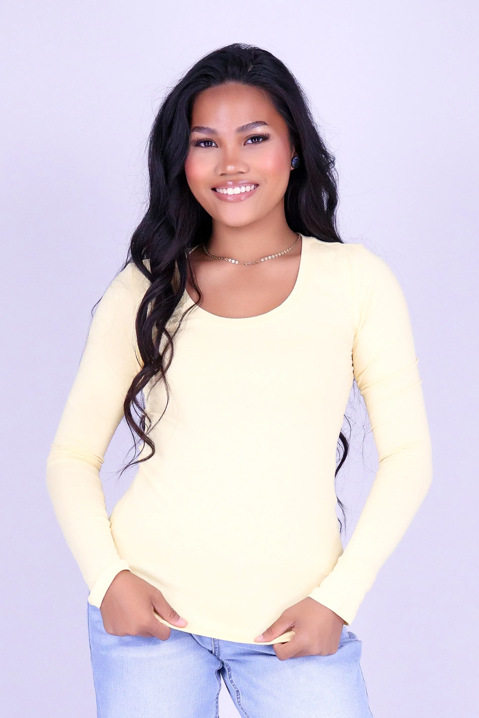 HOLD THAT THOUGHT LONG SLEEVE TOP - Image 2