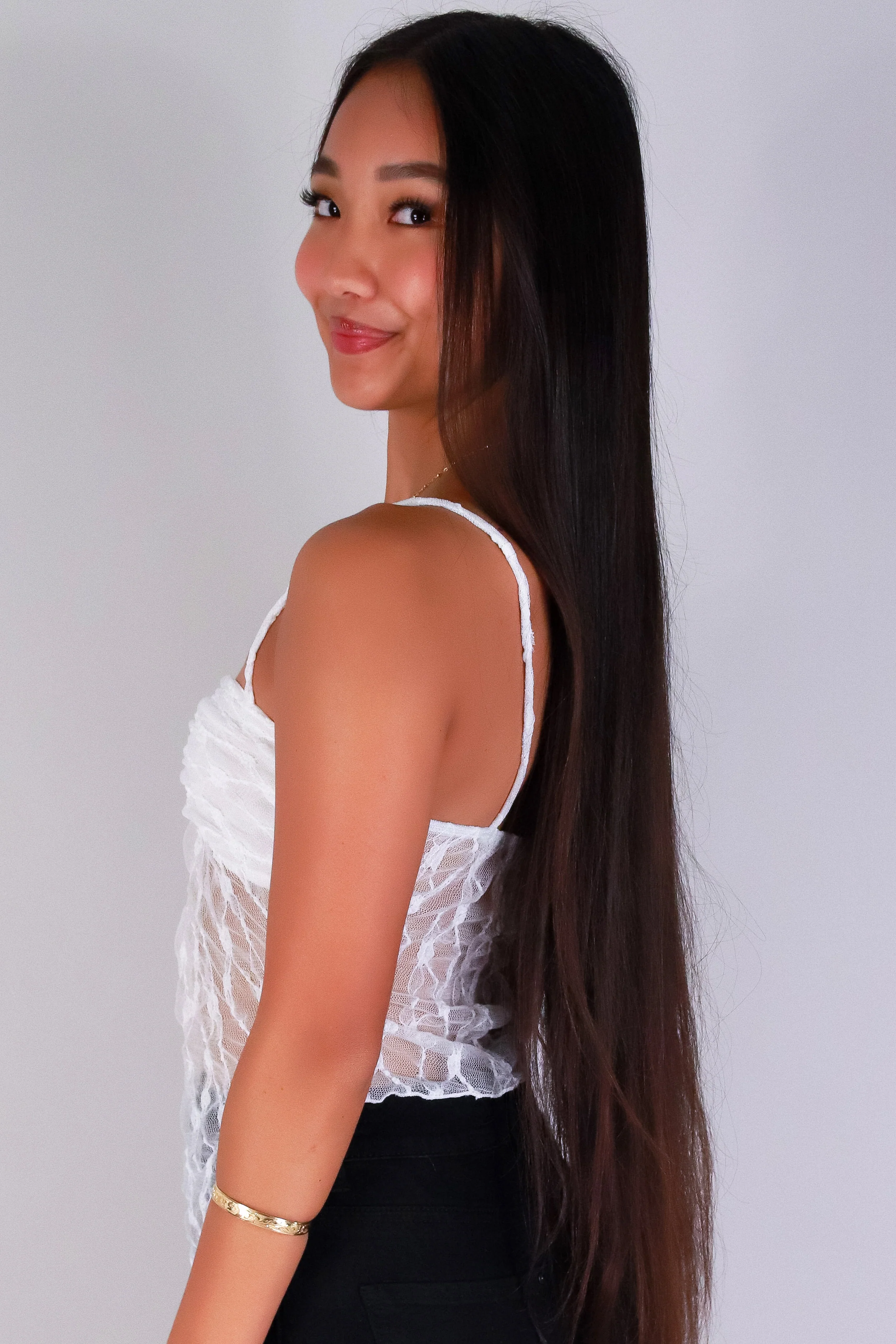 SHEER ROMANCE FLYAWAY TOP - Image 2