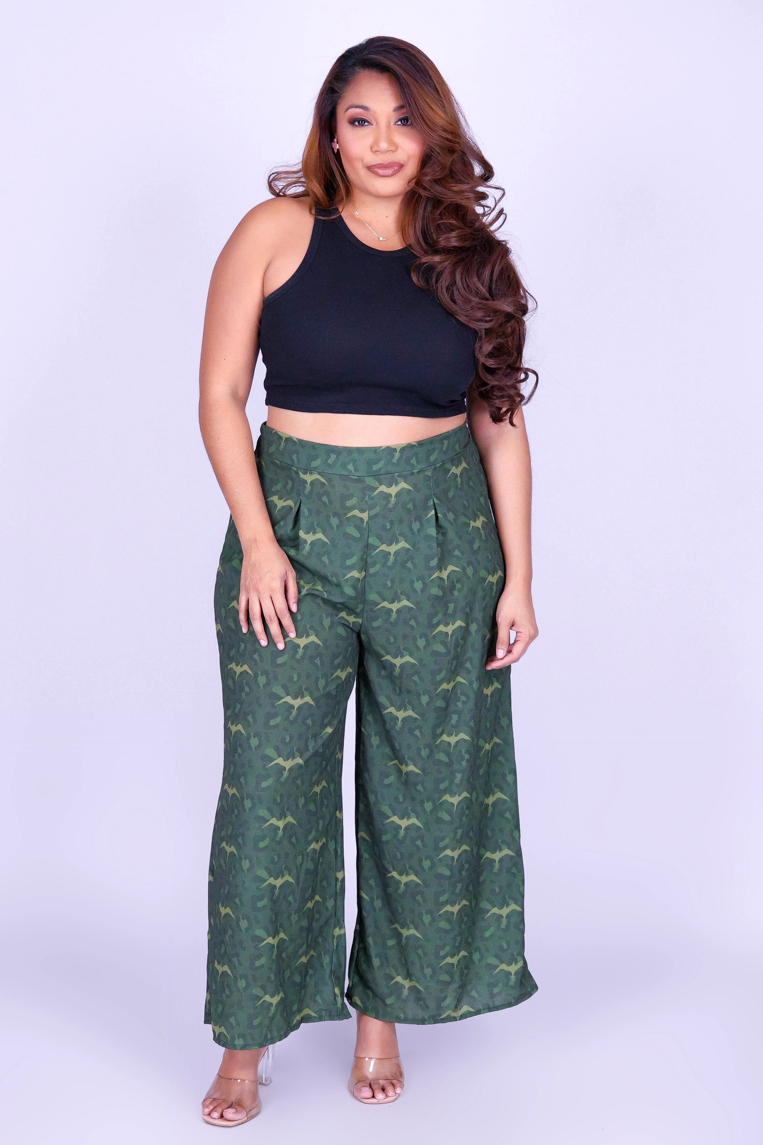 WILD IWA PLEATED CAPRI'S