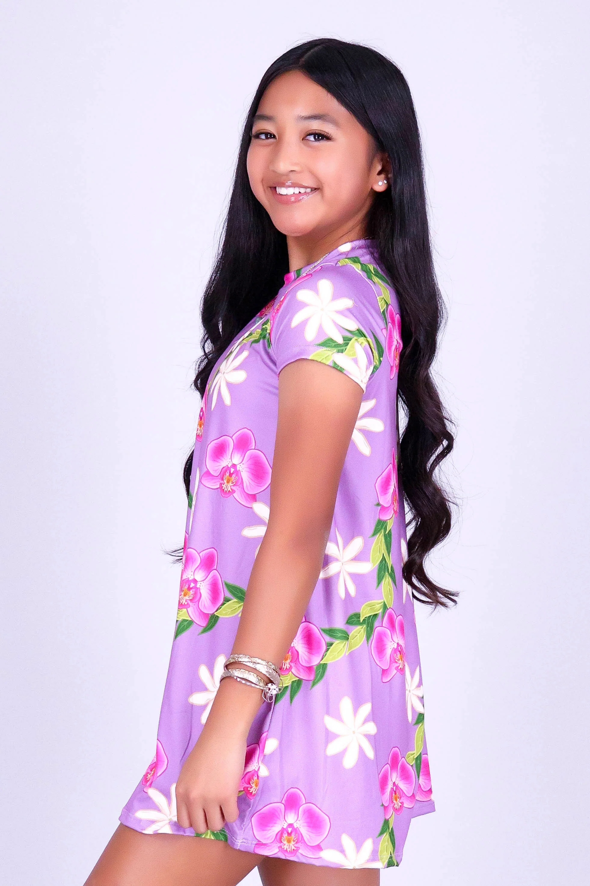 ORCHID TIARE TRAPEZE DRESS | KIDS SIZE 2-16 - Image 3