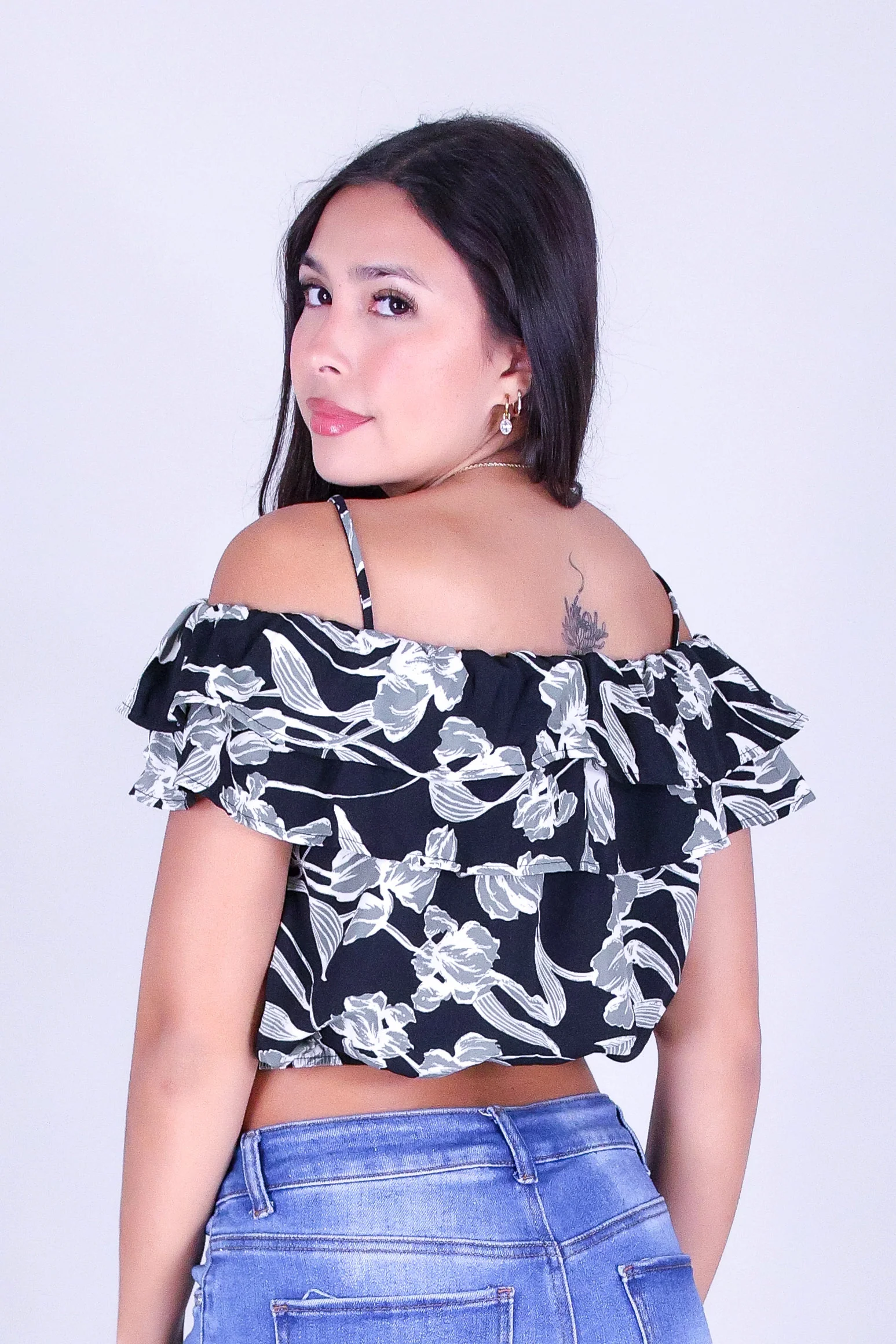 WHISPER BLOOM COLD-SHOULDER TOP - Image 4