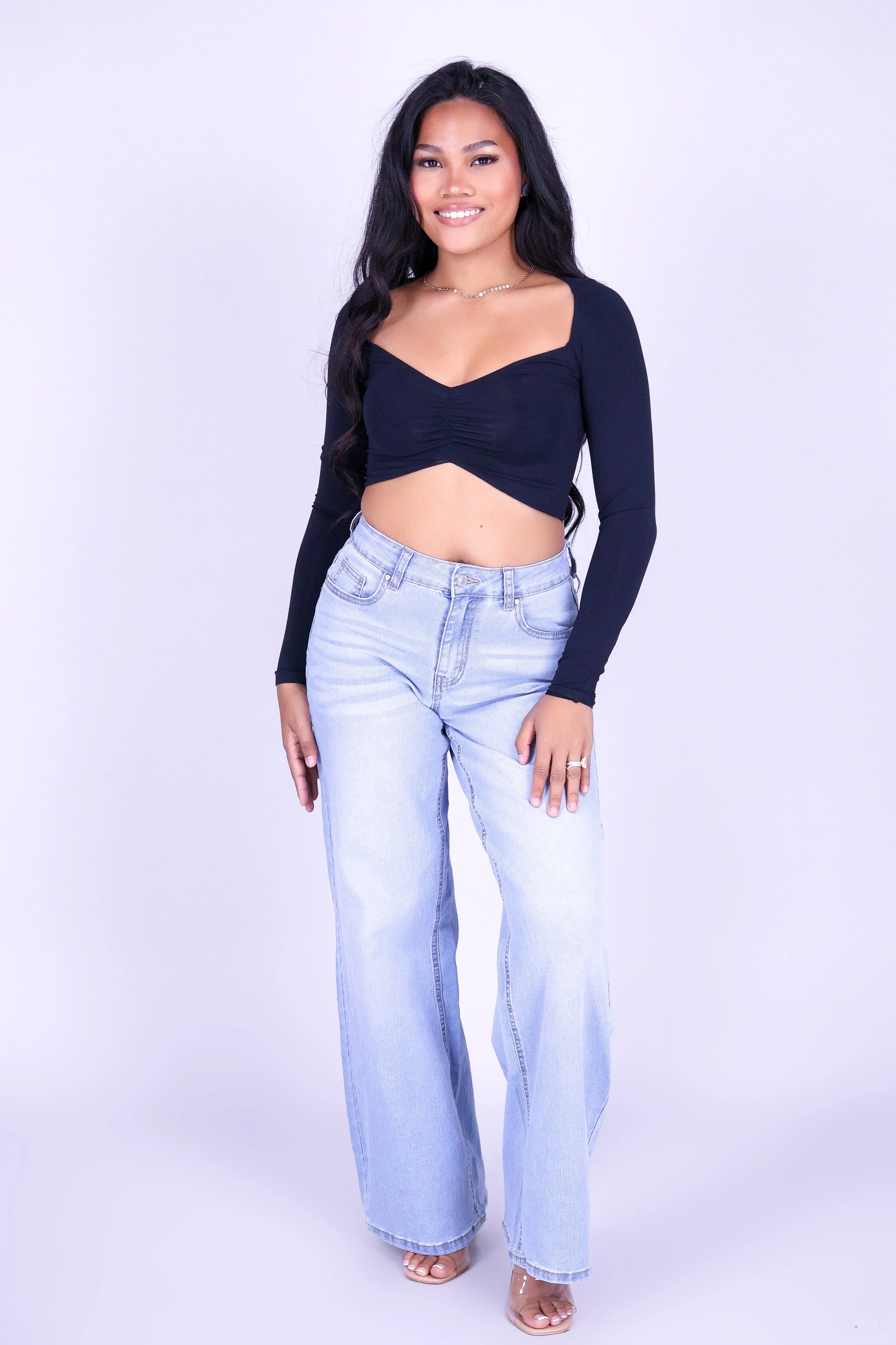 NOCTURNE SEAMLESS LONG SLEEVE TOP