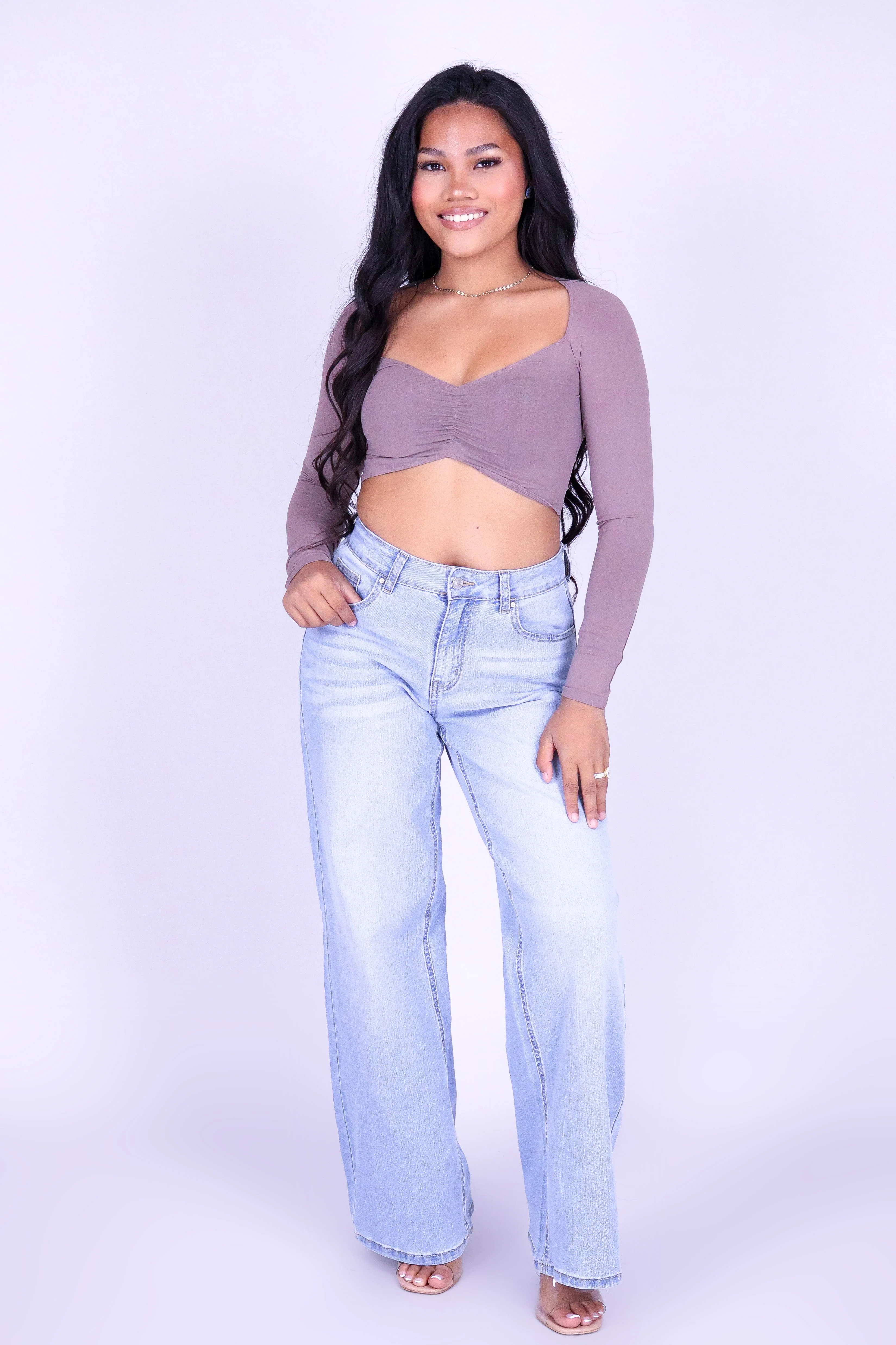 NOCTURNE SEAMLESS LONG SLEEVE TOP