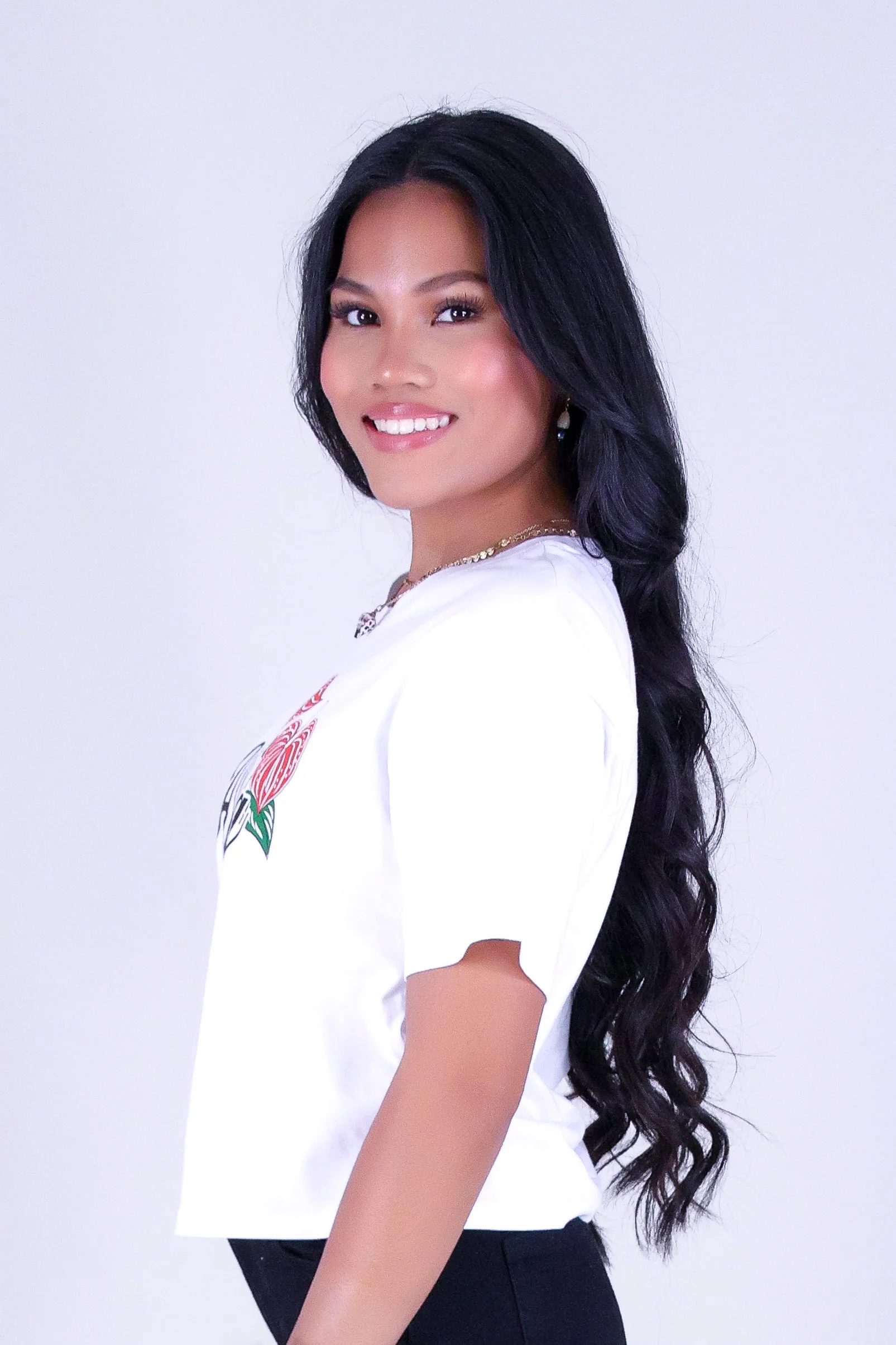 ALOHA ANTHURIUM CROP TEE - Image 3