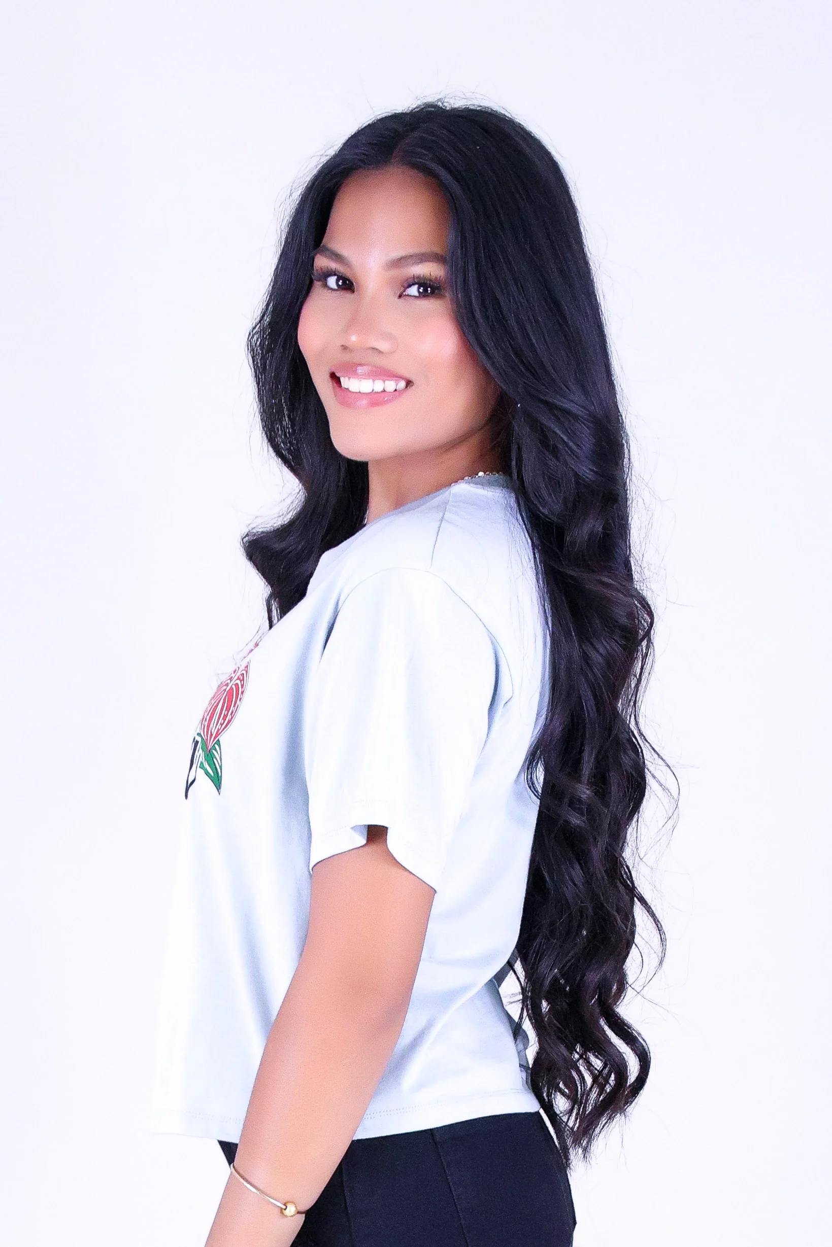 ALOHA ANTHURIUM CROP TEE - Image 3