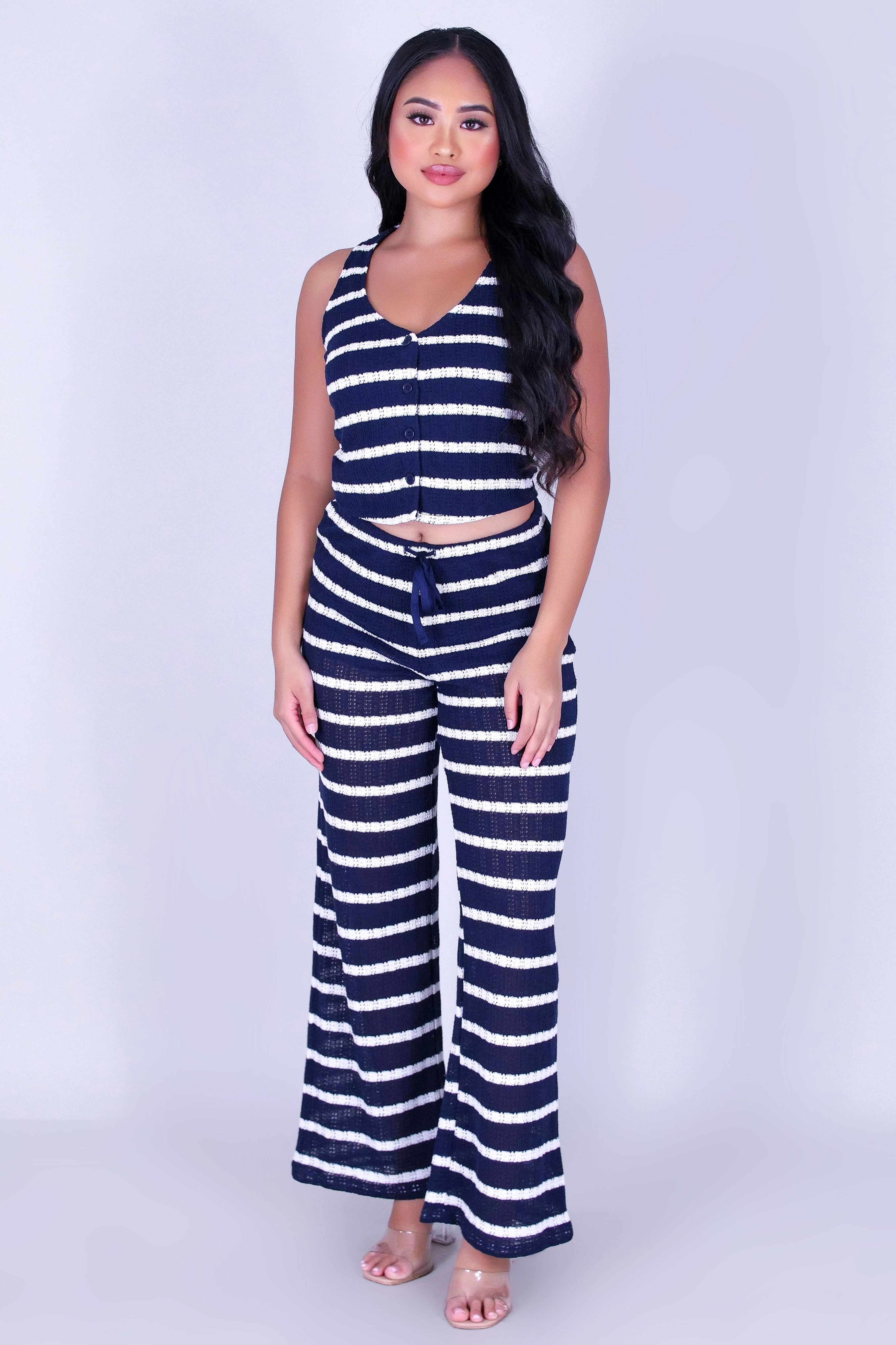 WEEKEND FUN STRIPED TOP