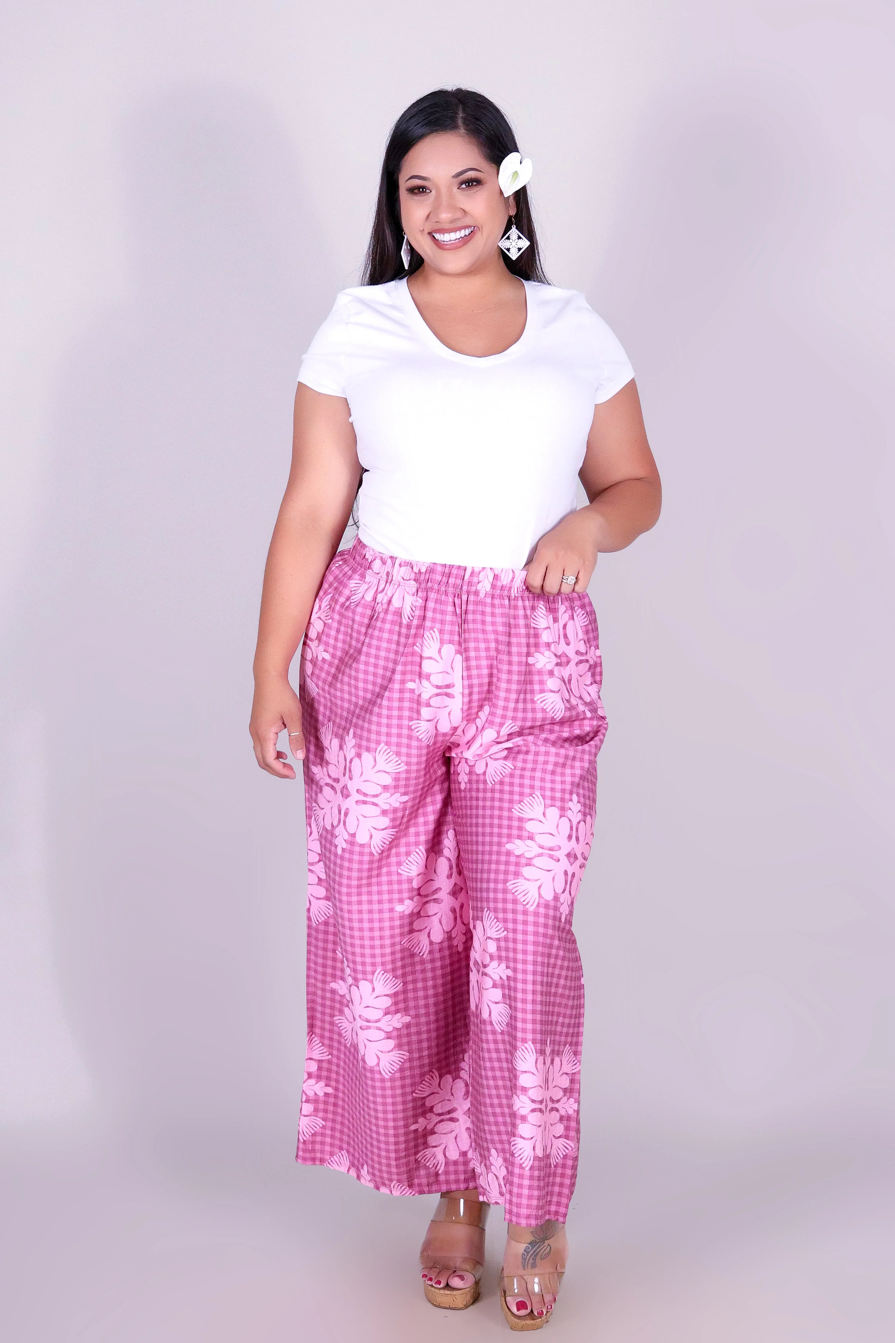 GINGHAM OHIA CAPRI'S