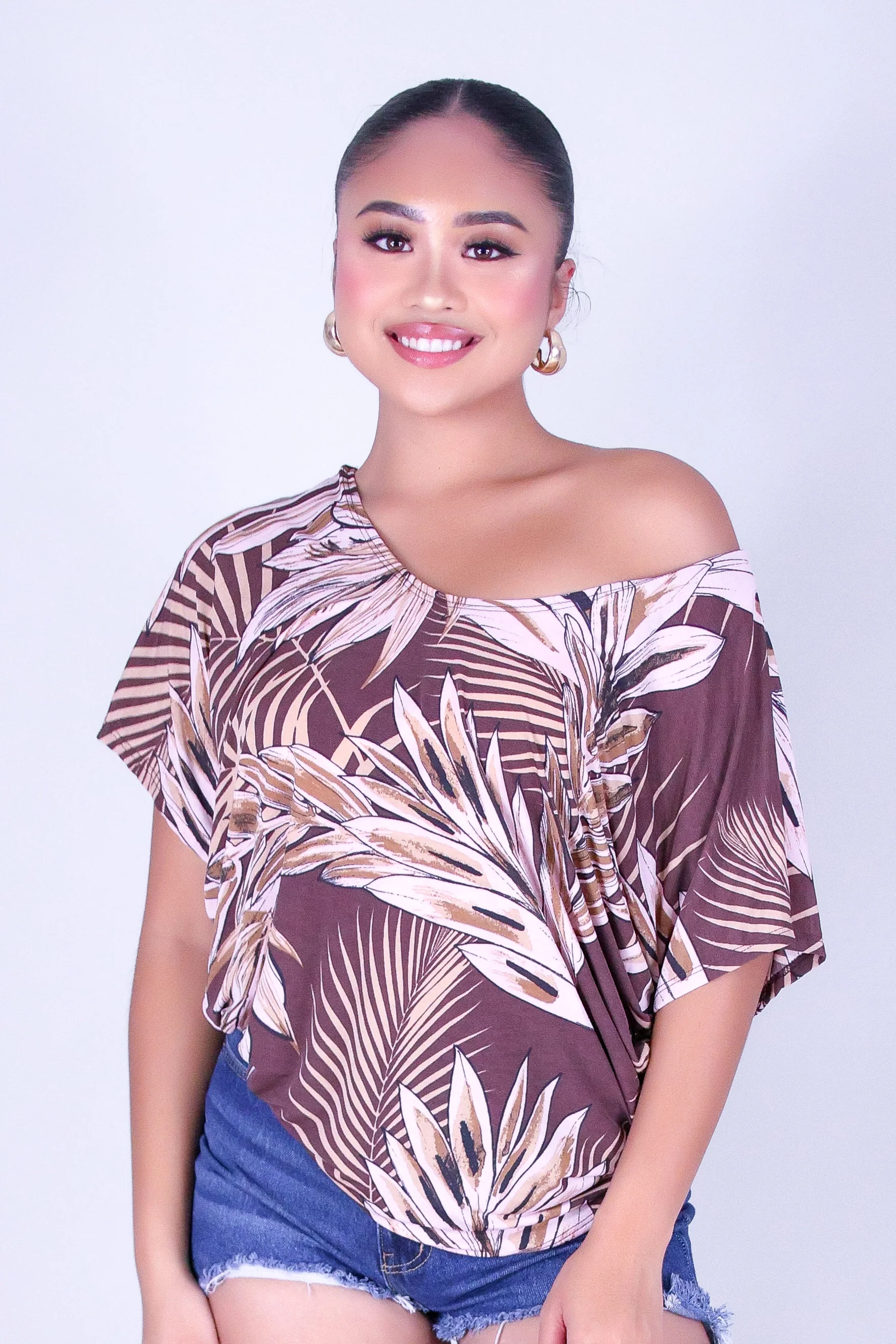 LEAF ME PRETTY DOLMAN TOP - Image 2
