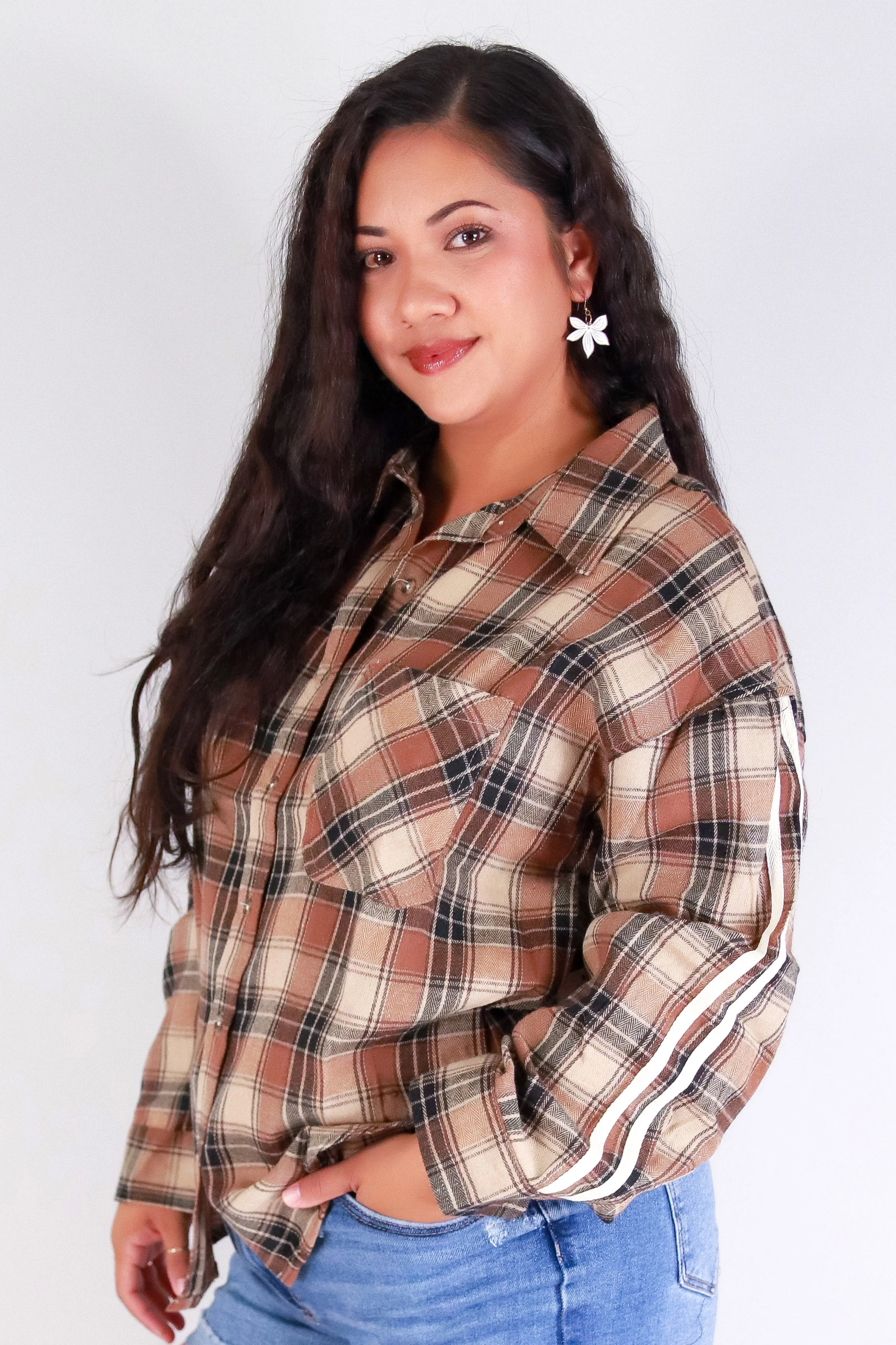 FALL IN LOVE PLAID TOP - Image 2