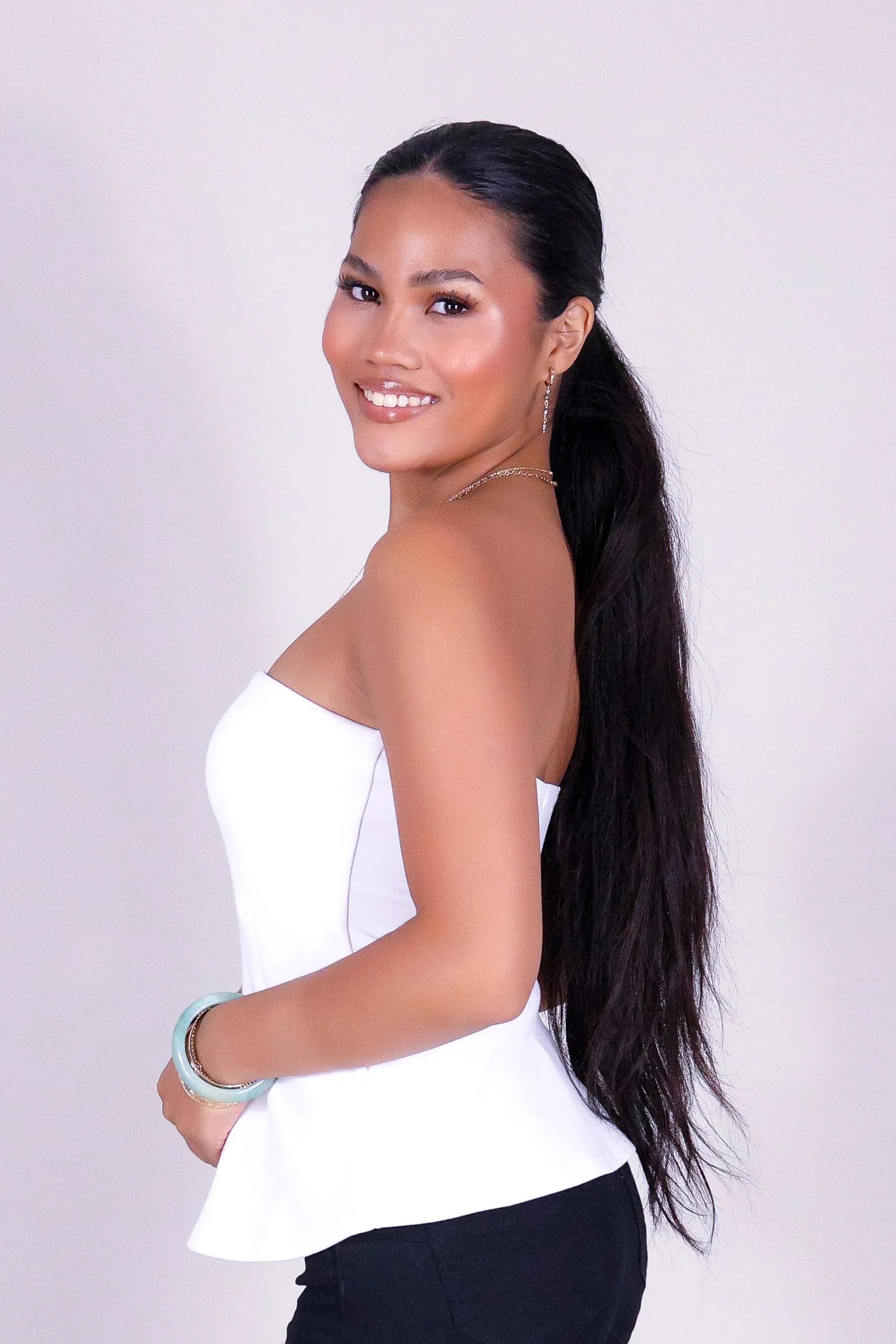 GET IT RIGHT PEPLUM TUBE TOP - Image 3