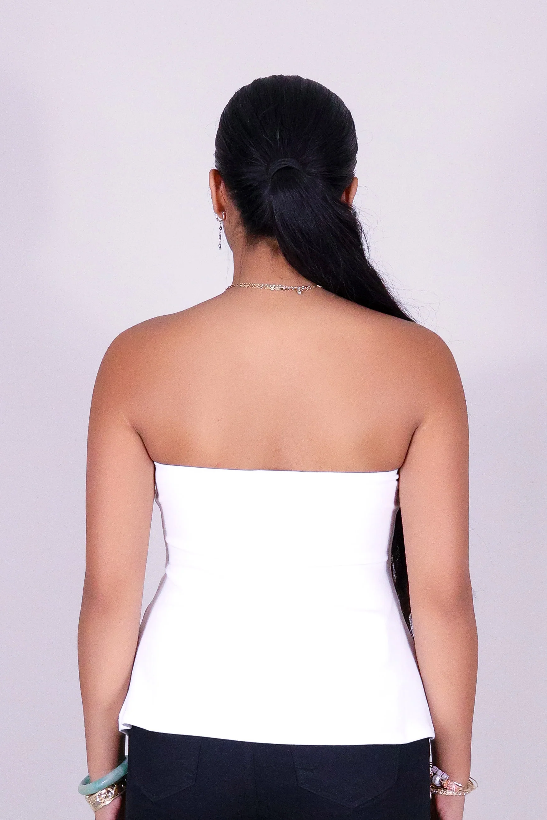 GET IT RIGHT PEPLUM TUBE TOP - Image 4