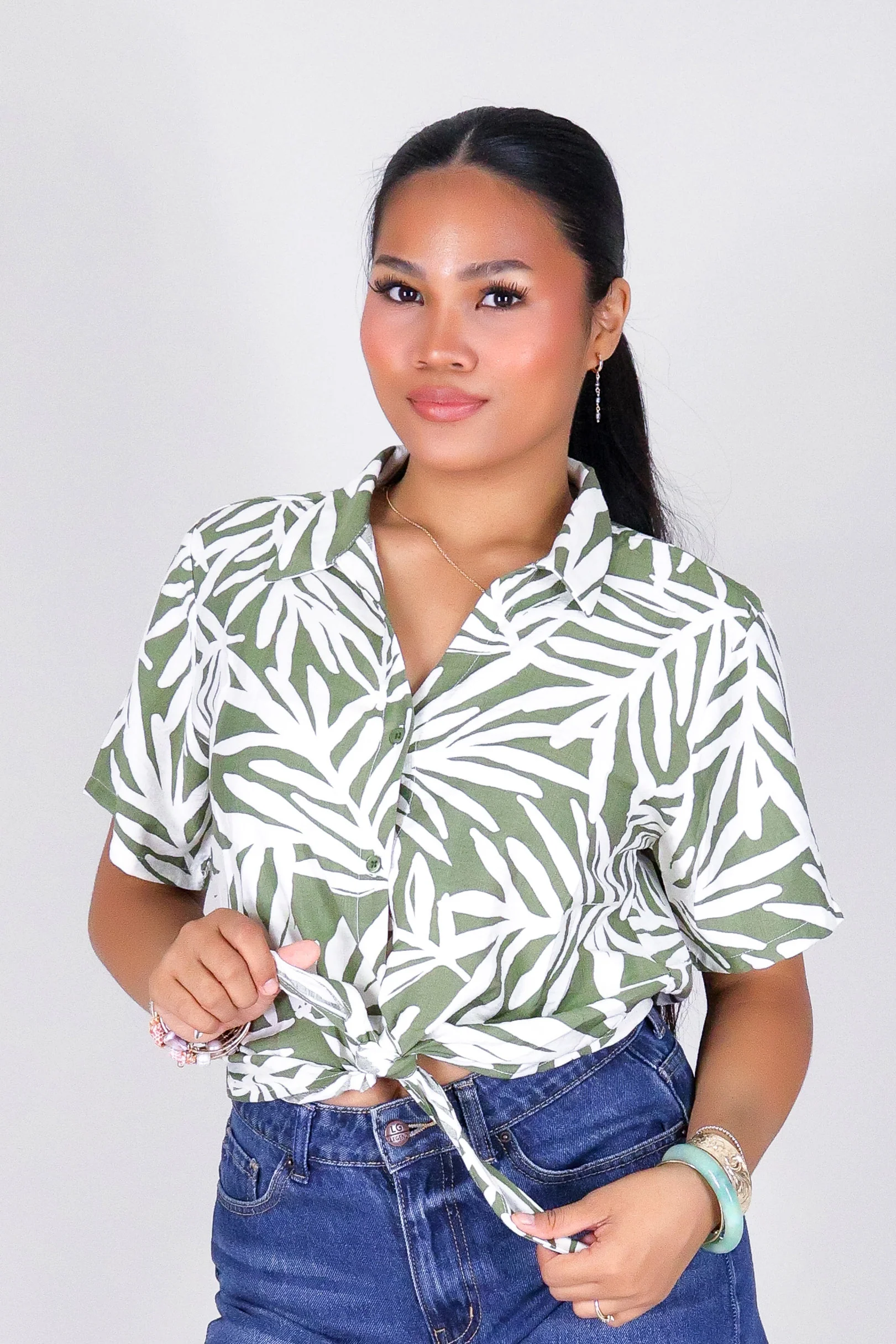 SUNLEAF BUTTON DOWN TOP - Image 2