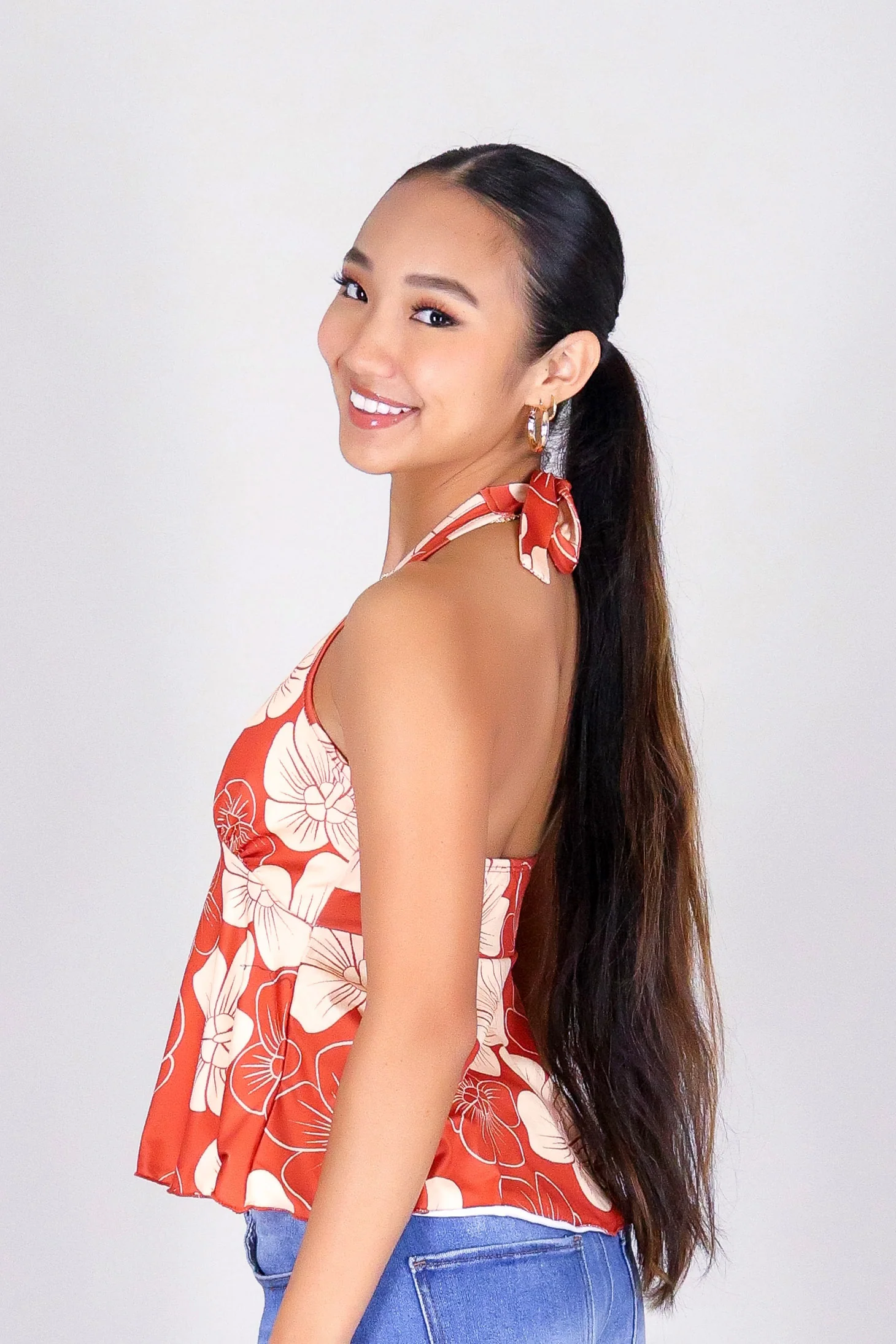 HAU FLOWER HALTER TOP - Image 3