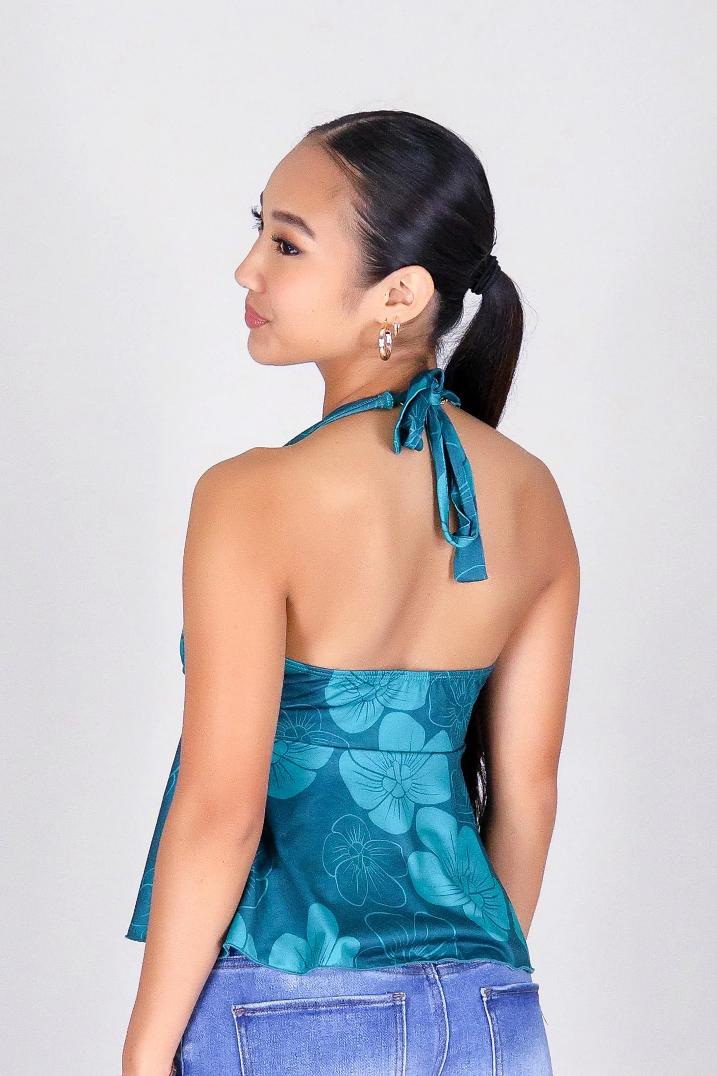 HAU FLOWER HALTER TOP - Image 4