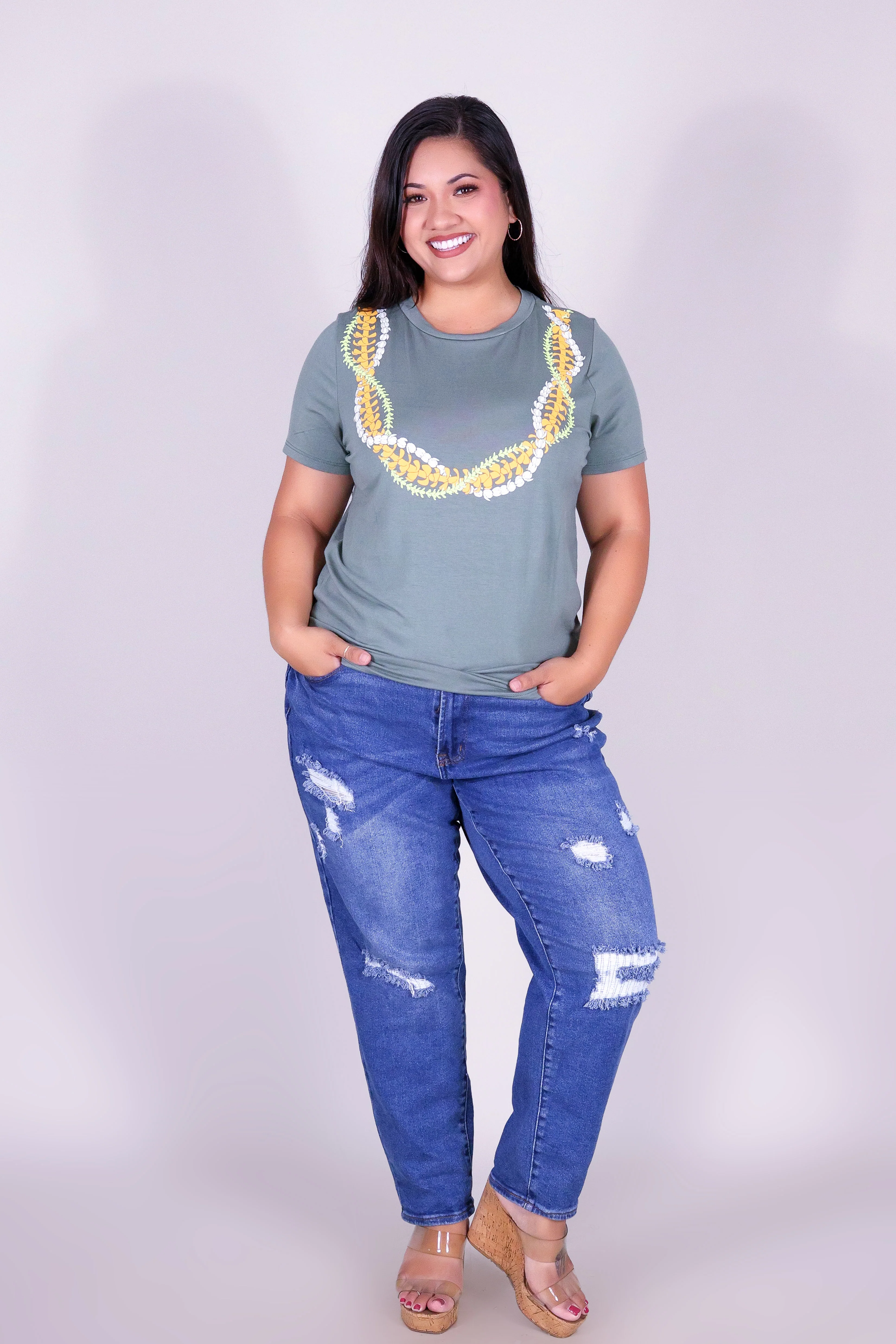 INTERTWINED LEI TEE