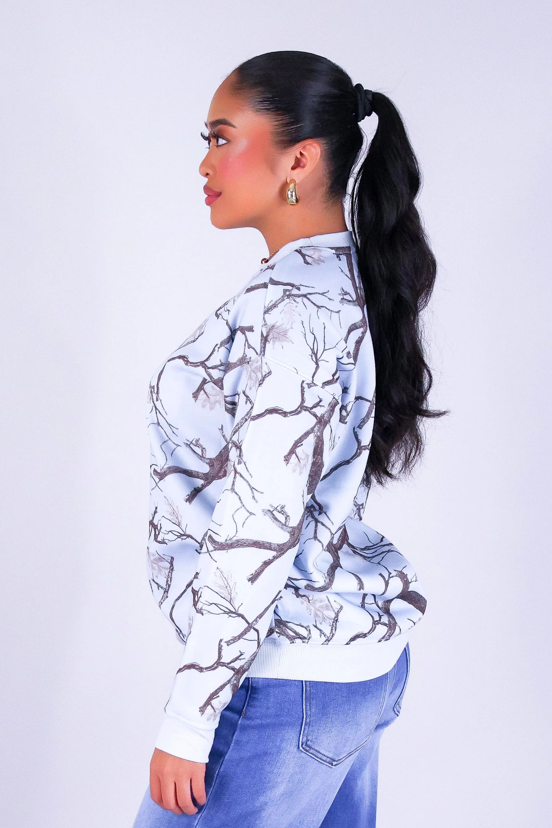 STREET COZY OVERSIZED HUNTING CAMO SWEATER - Image 3