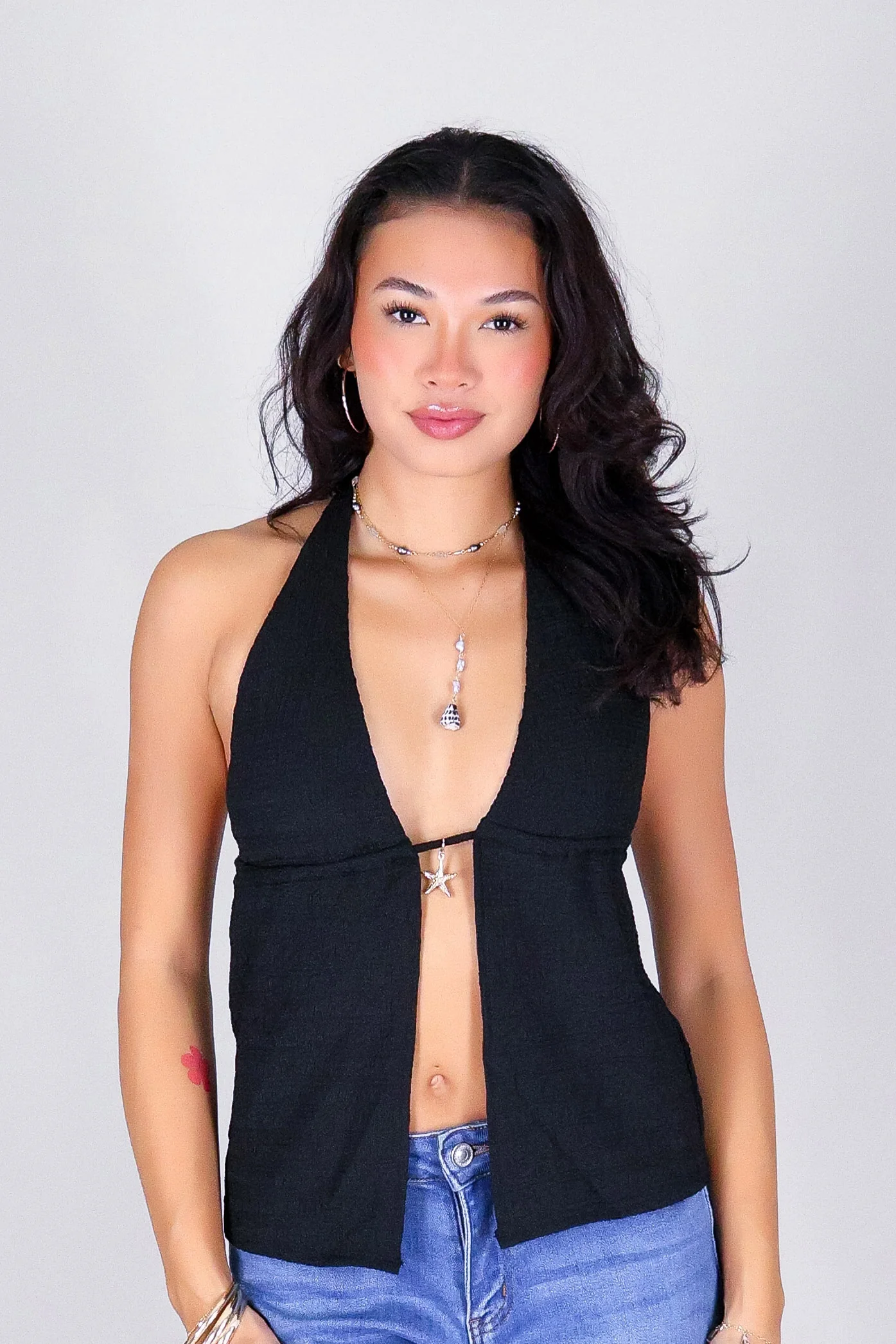 OPEN TO MOTION FLYAWAY HALTER TOP - Image 2