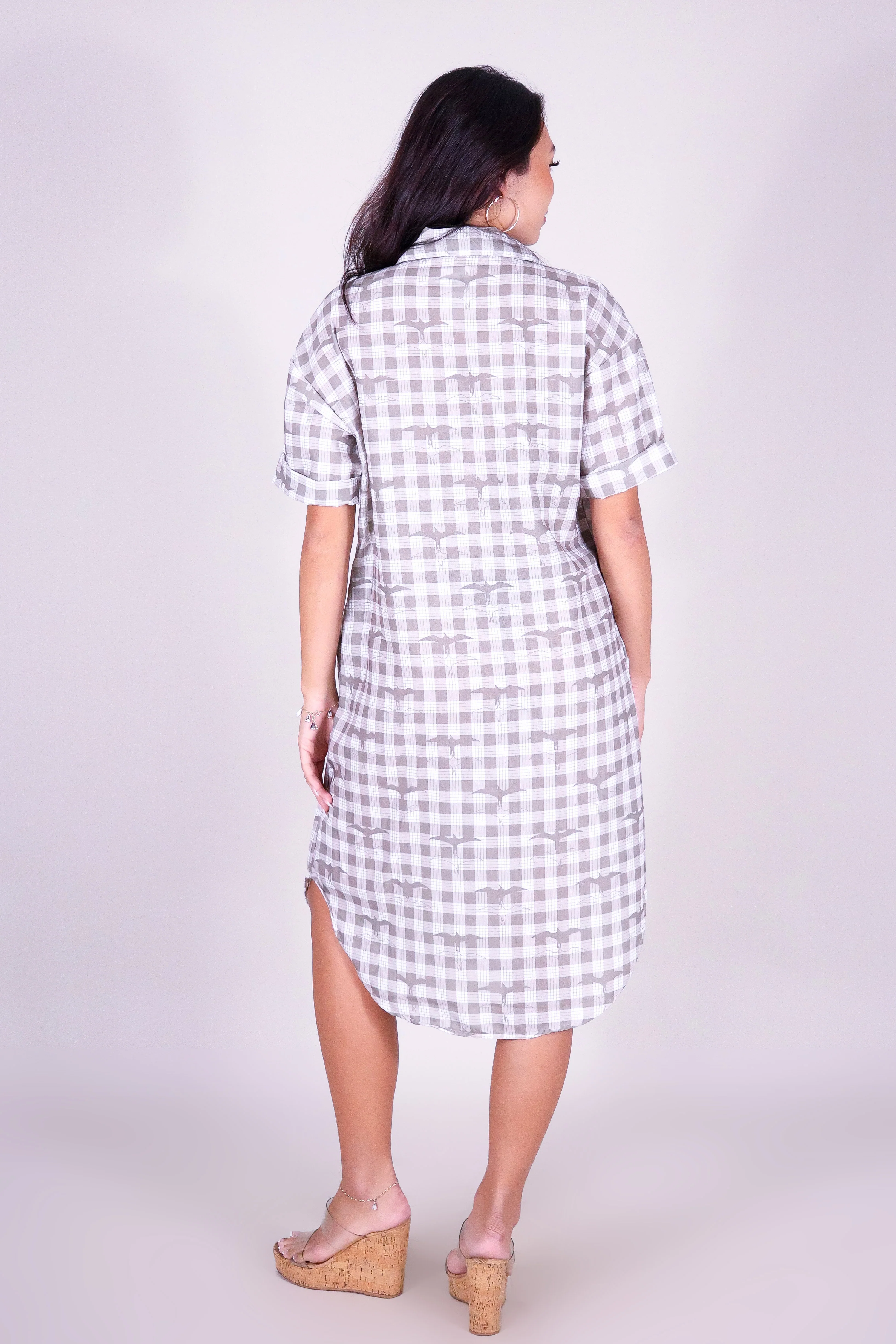 IWA PALAKA BUTTON DOWN DRESS - Image 3