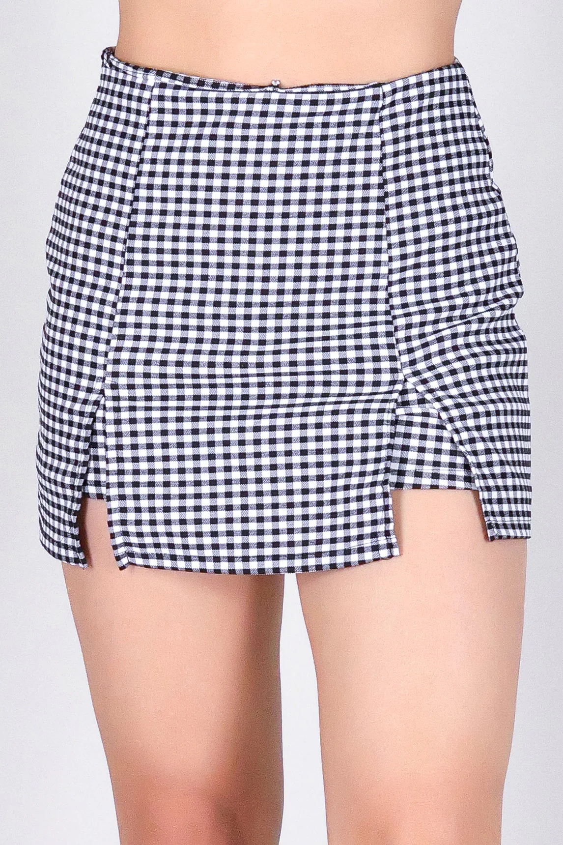 CHECKED OFF SKORT - Image 2