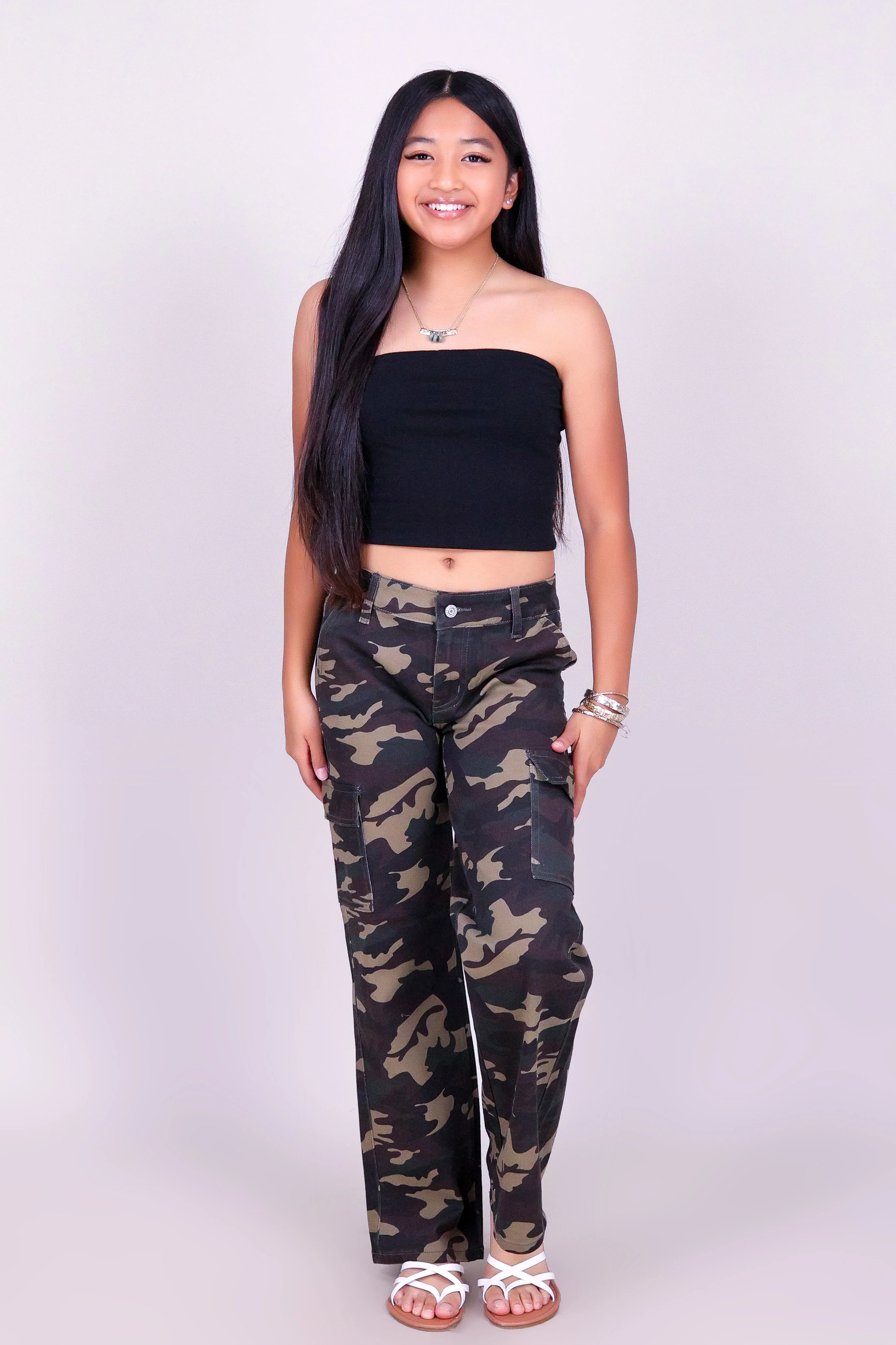 FIELD CAMO CARGO JEANS | KIDS SIZE 2-16