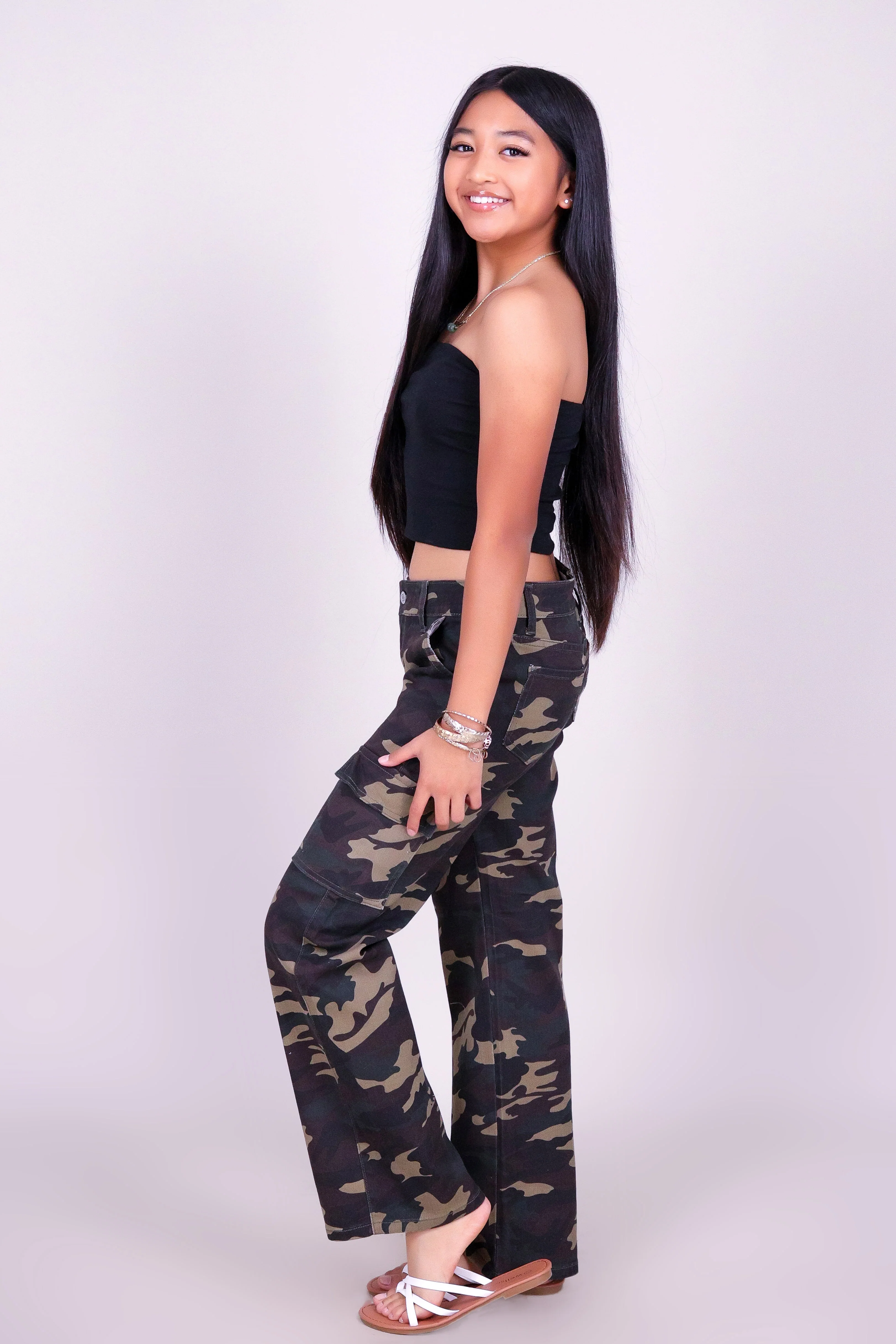 FIELD CAMO CARGO JEANS | KIDS SIZE 2-16 - Image 2