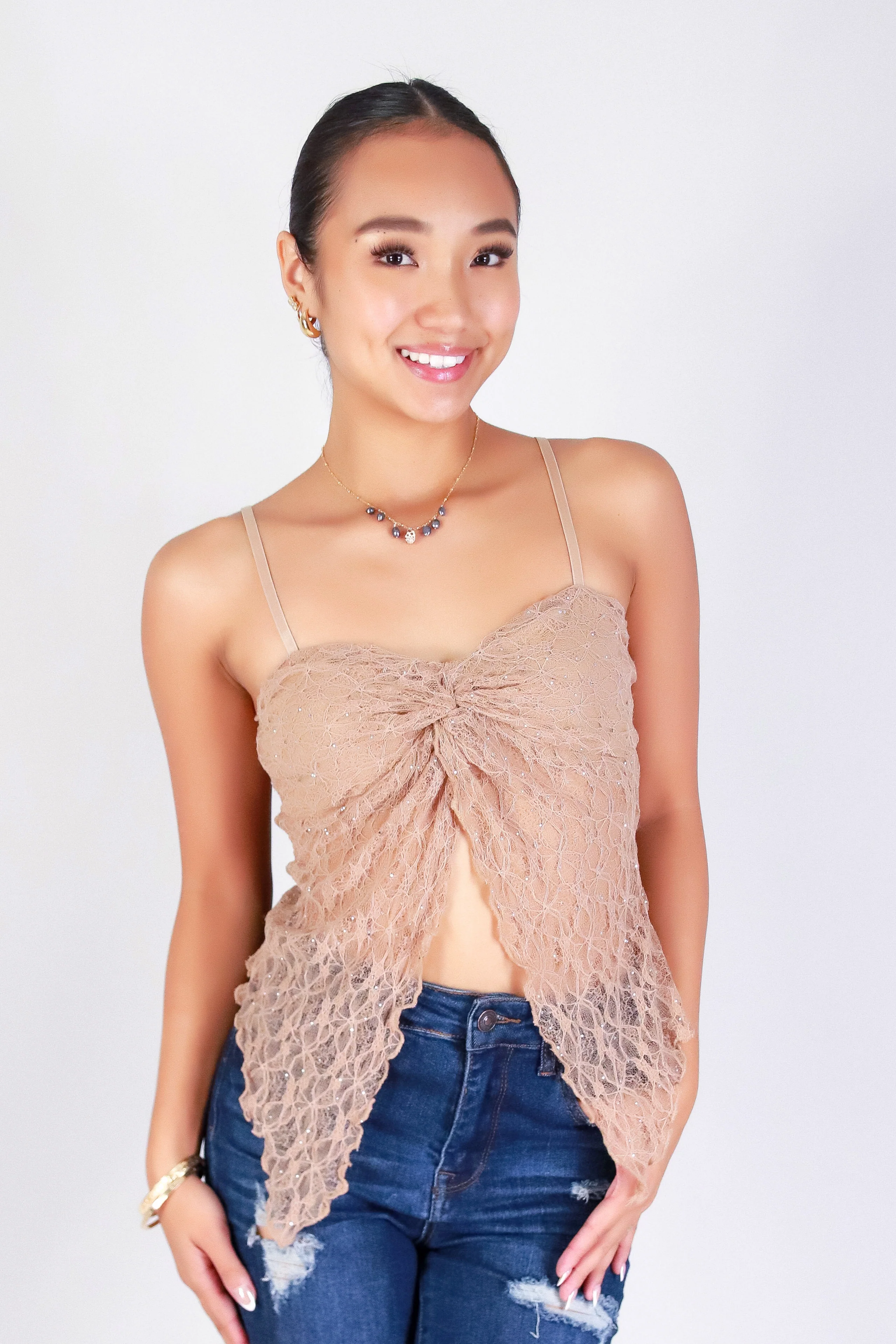 LACE WHISPER FLYAWAY TOP - Image 2