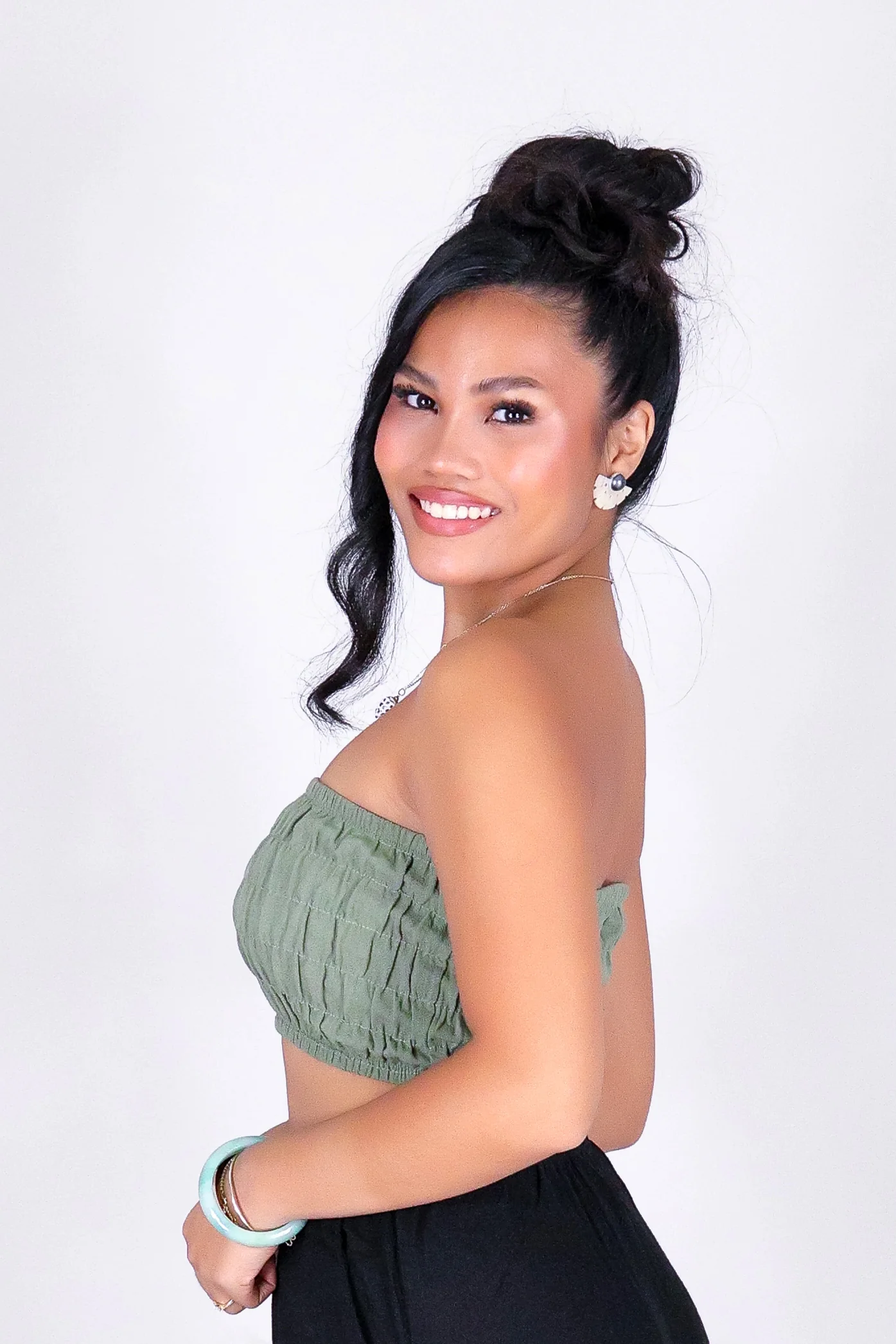 SUGAR SMOCK CROP TUBE TOP - Image 3