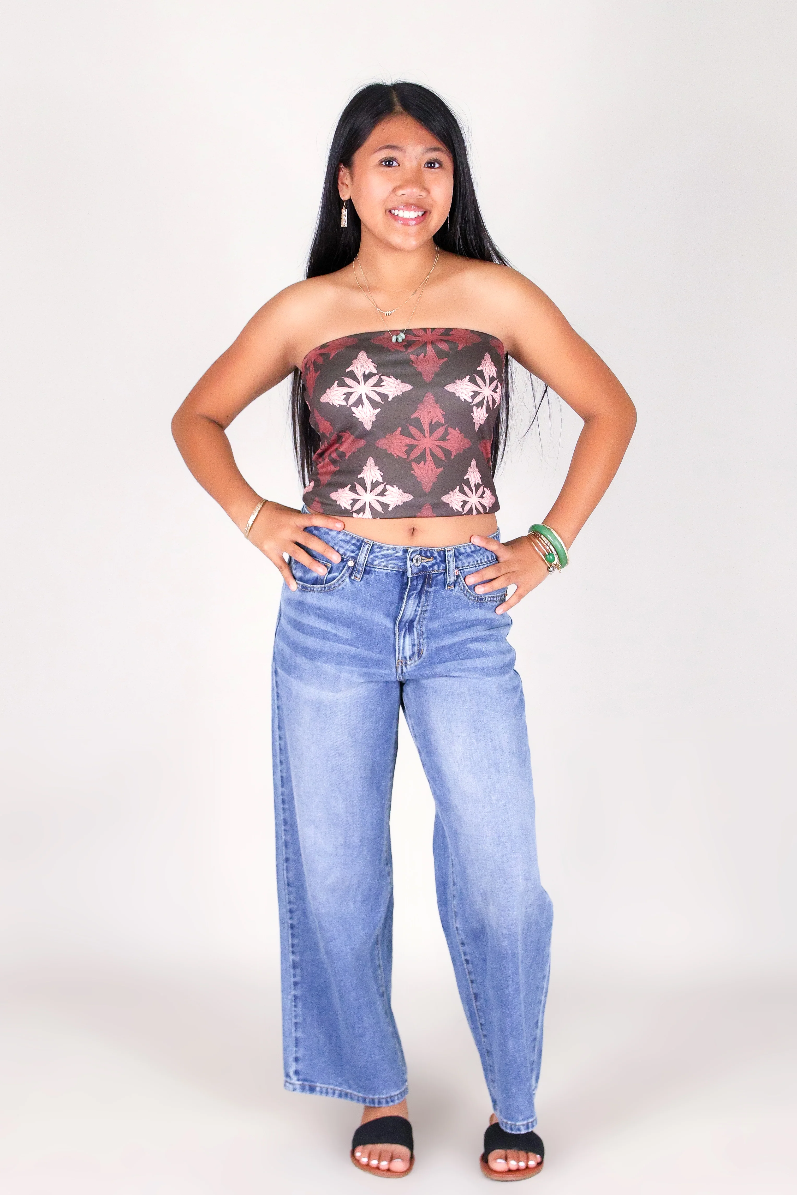TORCH GINGER QUILT TUBE TOP | KIDS SIZE 2-16