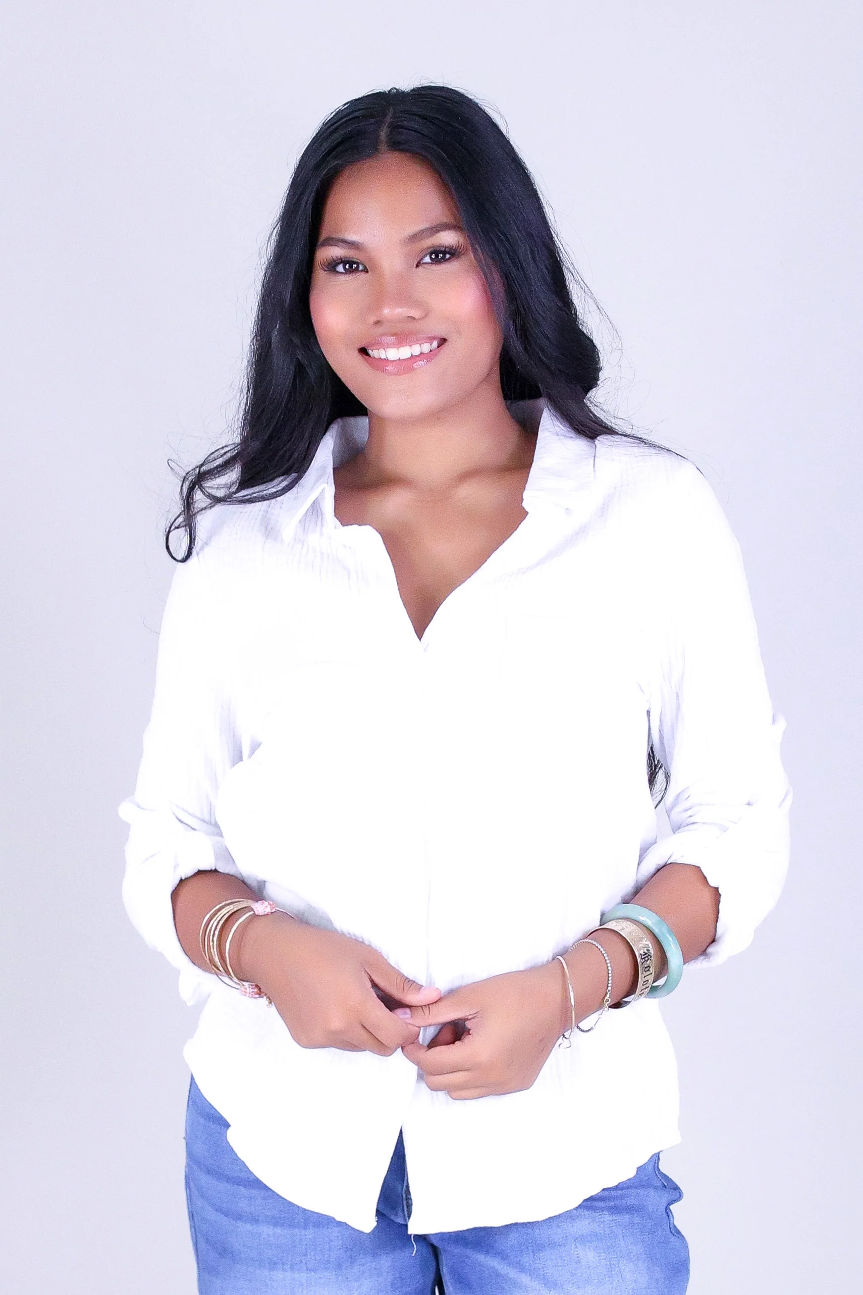 BREEZY BUTTON-DOWN TOP - Image 2