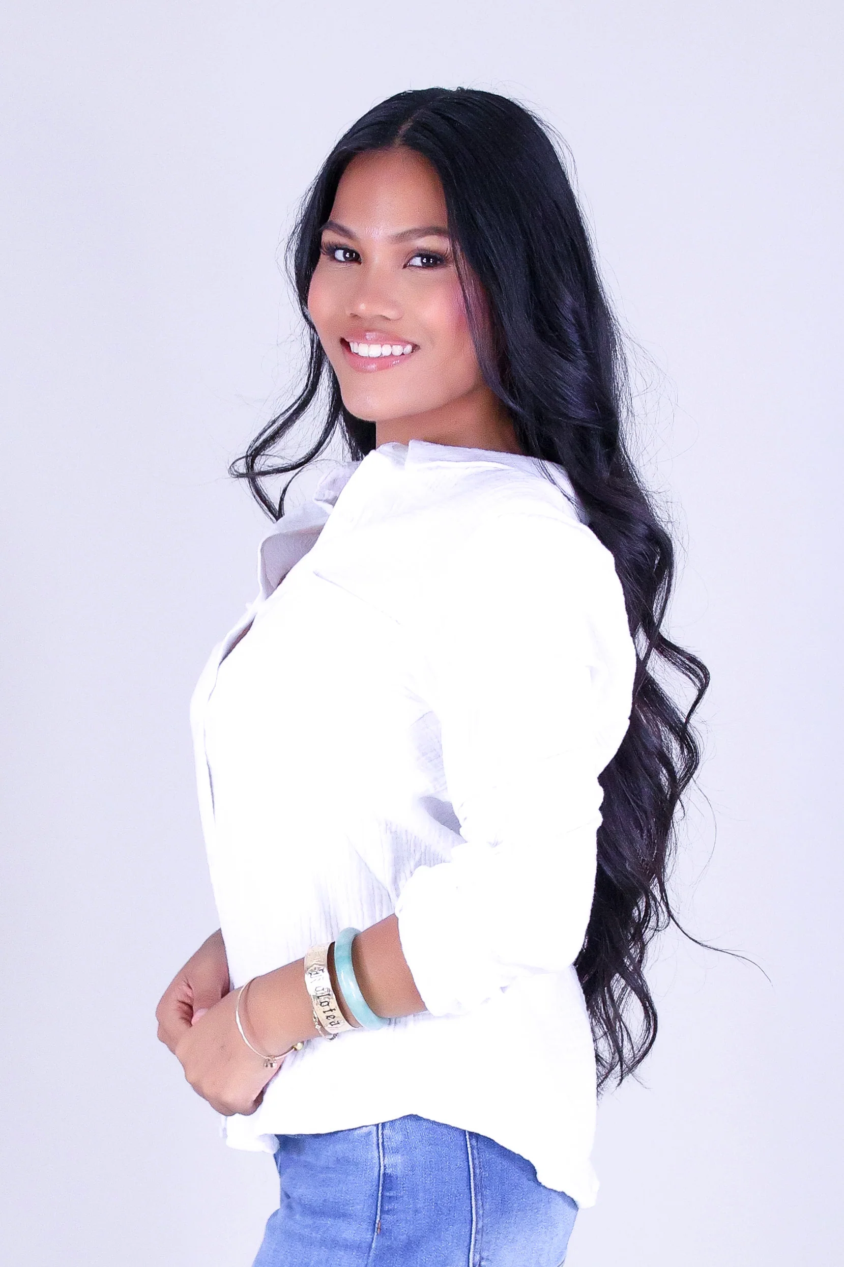 BREEZY BUTTON-DOWN TOP - Image 3