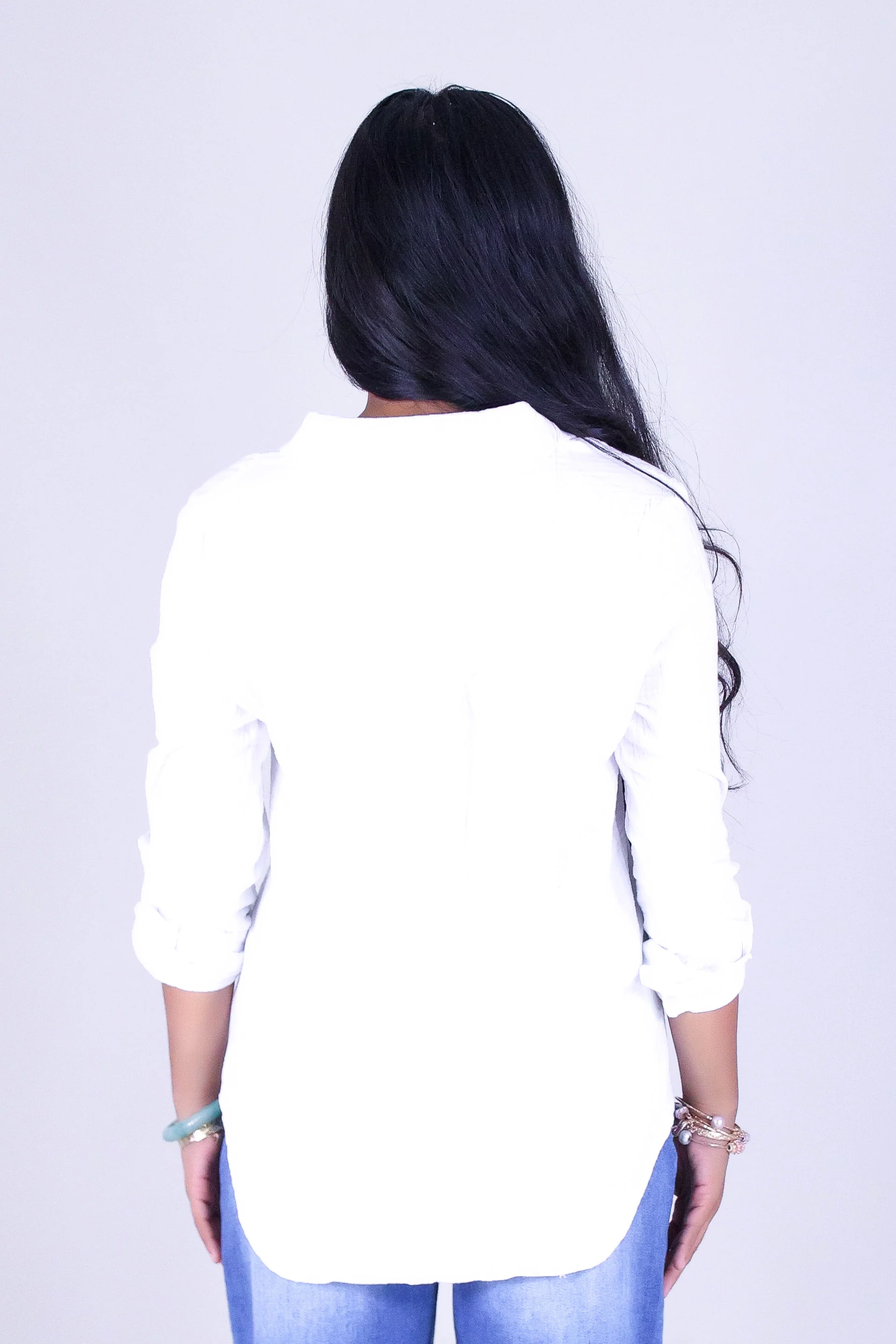 BREEZY BUTTON-DOWN TOP - Image 4