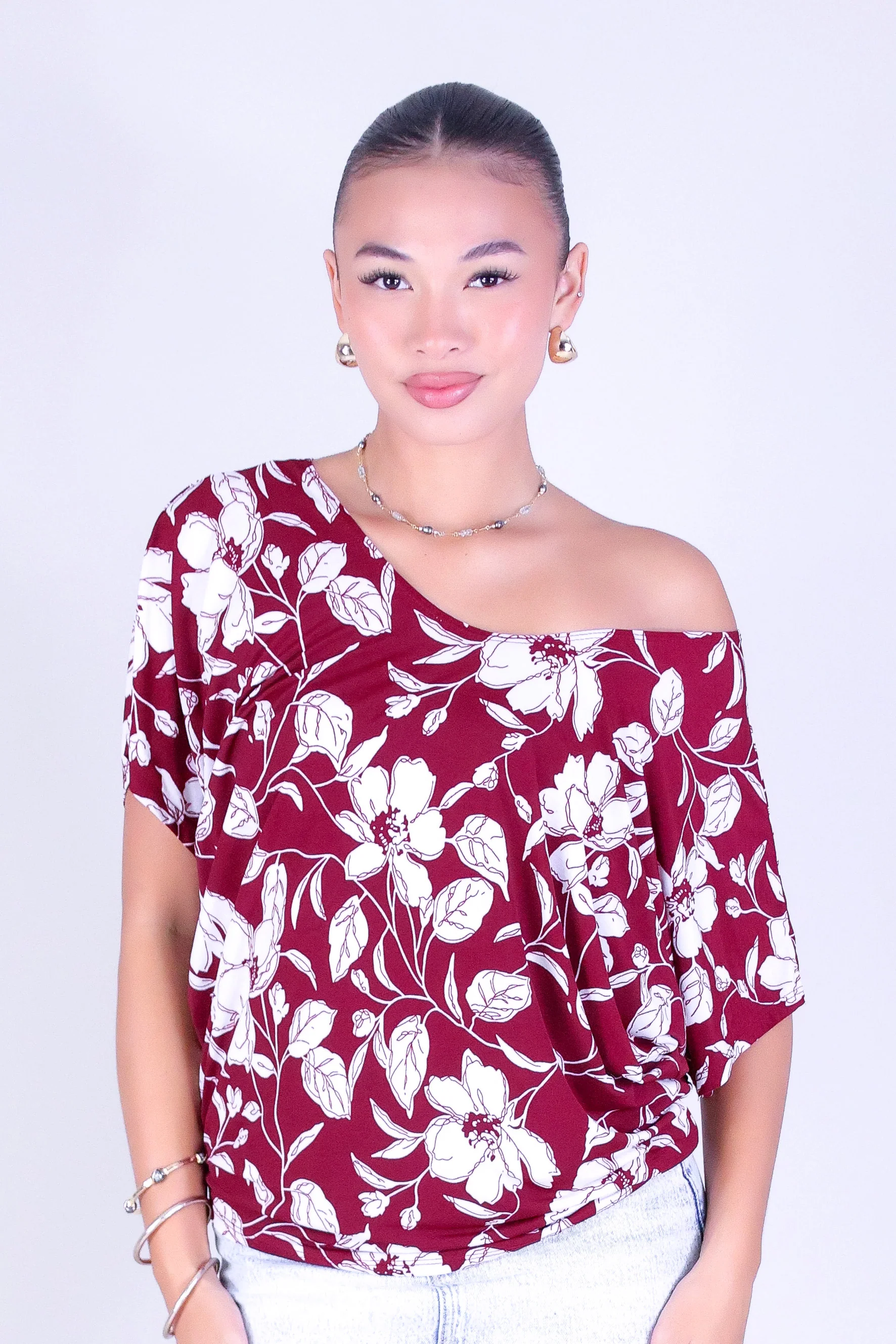 PRETTY BLOOMS DOLMAN TOP - Image 2