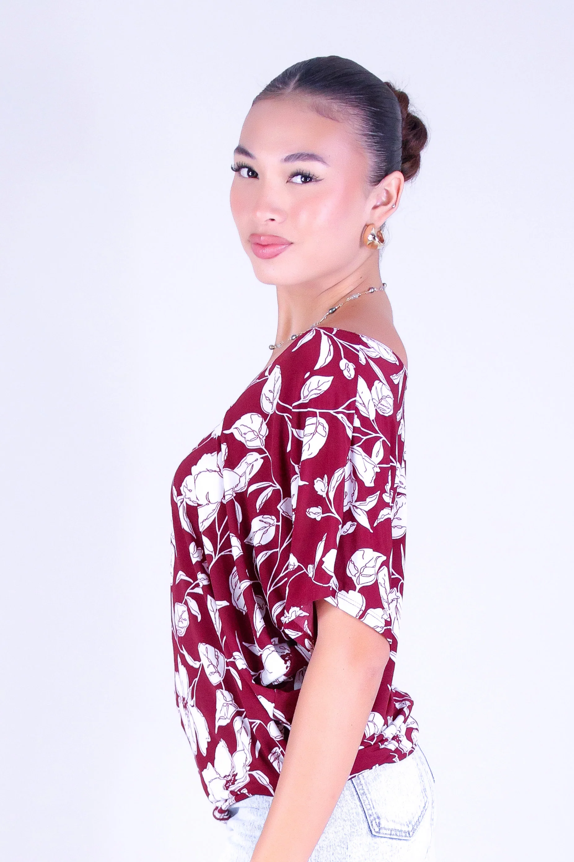 PRETTY BLOOMS DOLMAN TOP - Image 3