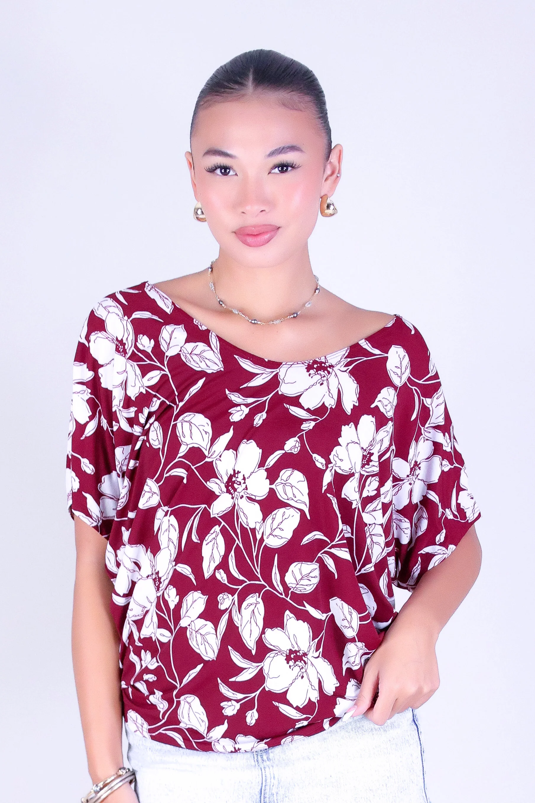 PRETTY BLOOMS DOLMAN TOP - Image 5