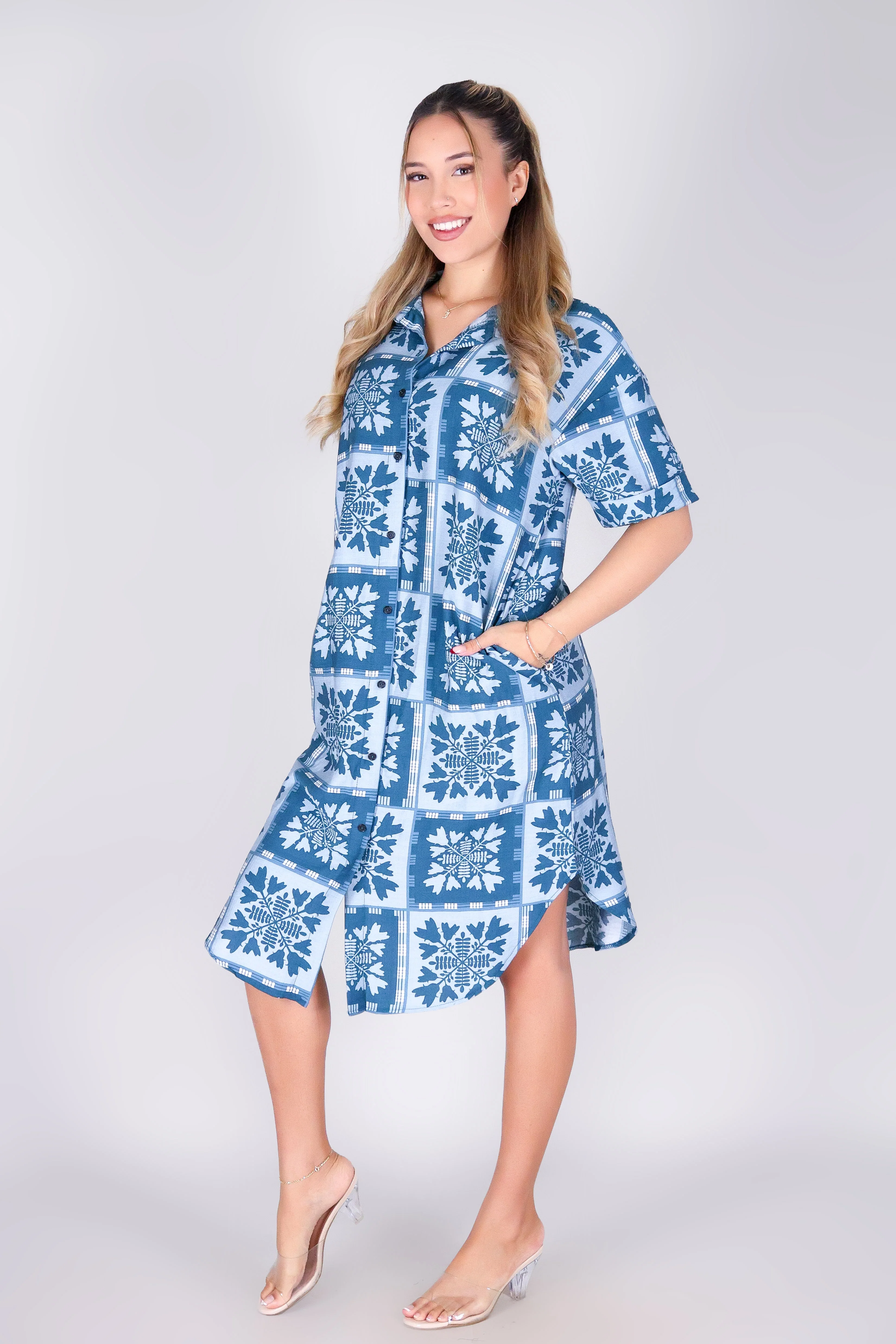 ULEI QUILT BUTTON DOWN DRESS - Image 2