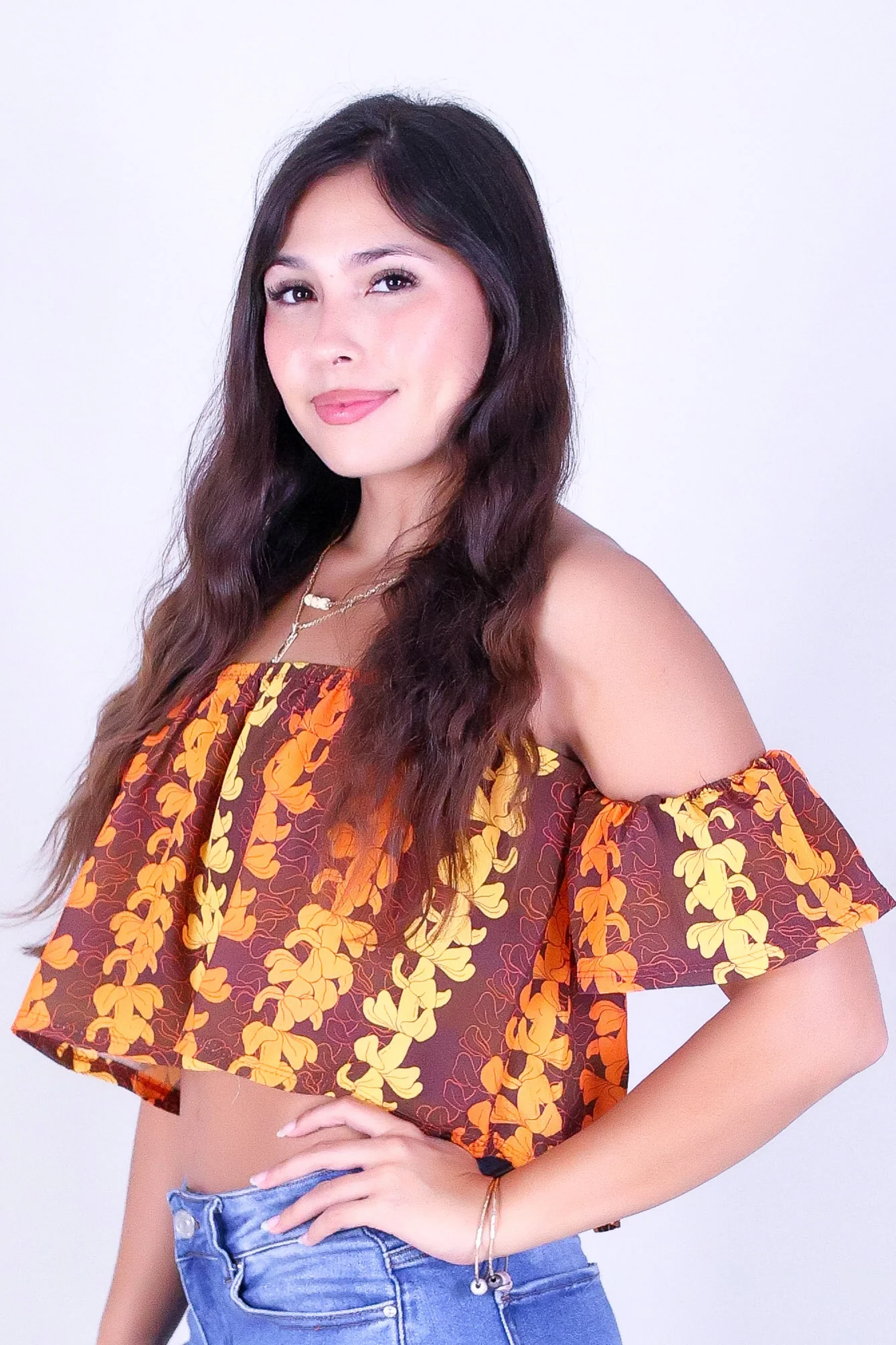 PUAKENIKENI OUTLINE OFF SHOULDER TOP - Image 3