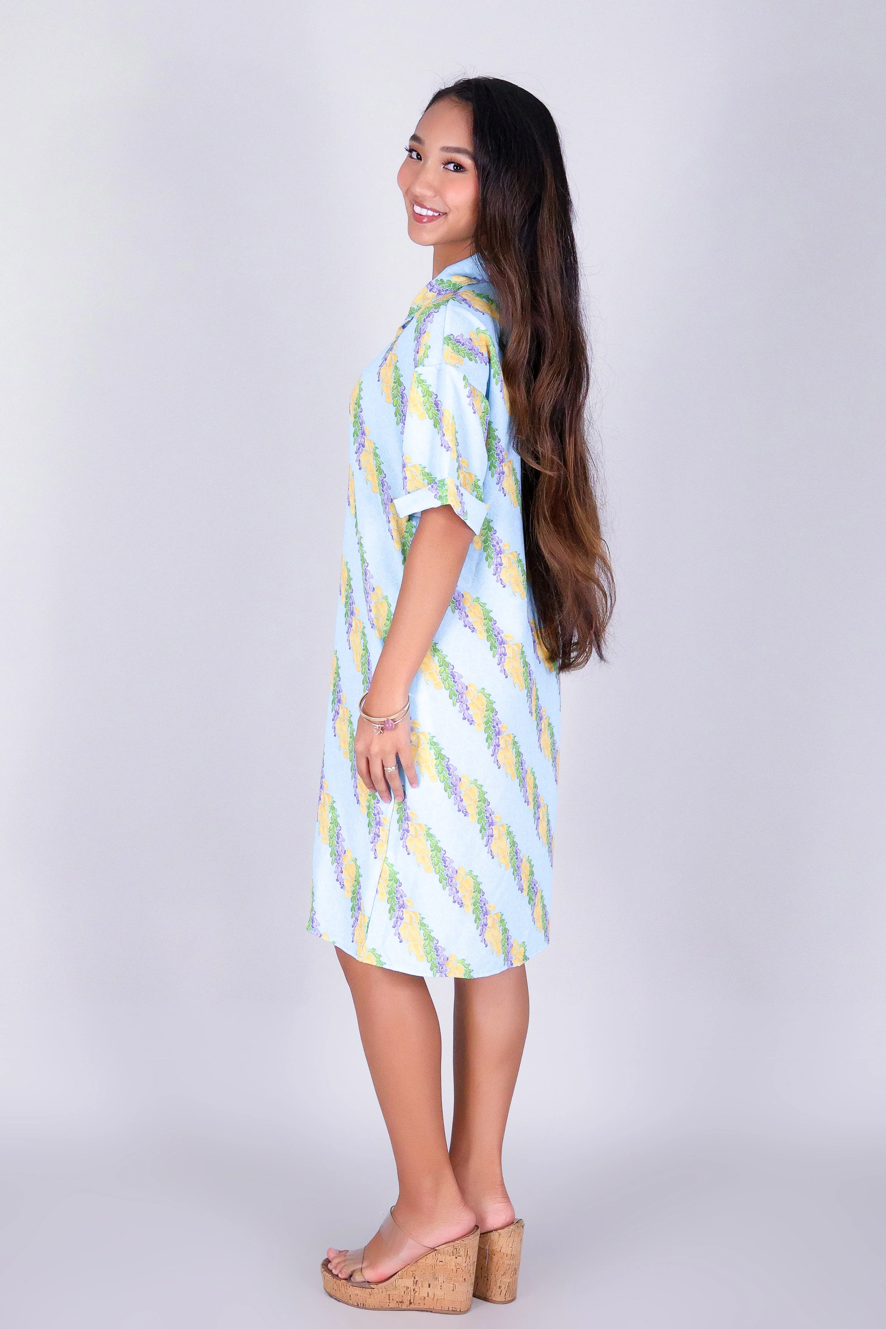 TWISTED LEI BUTTON DOWN DRESS - Image 2