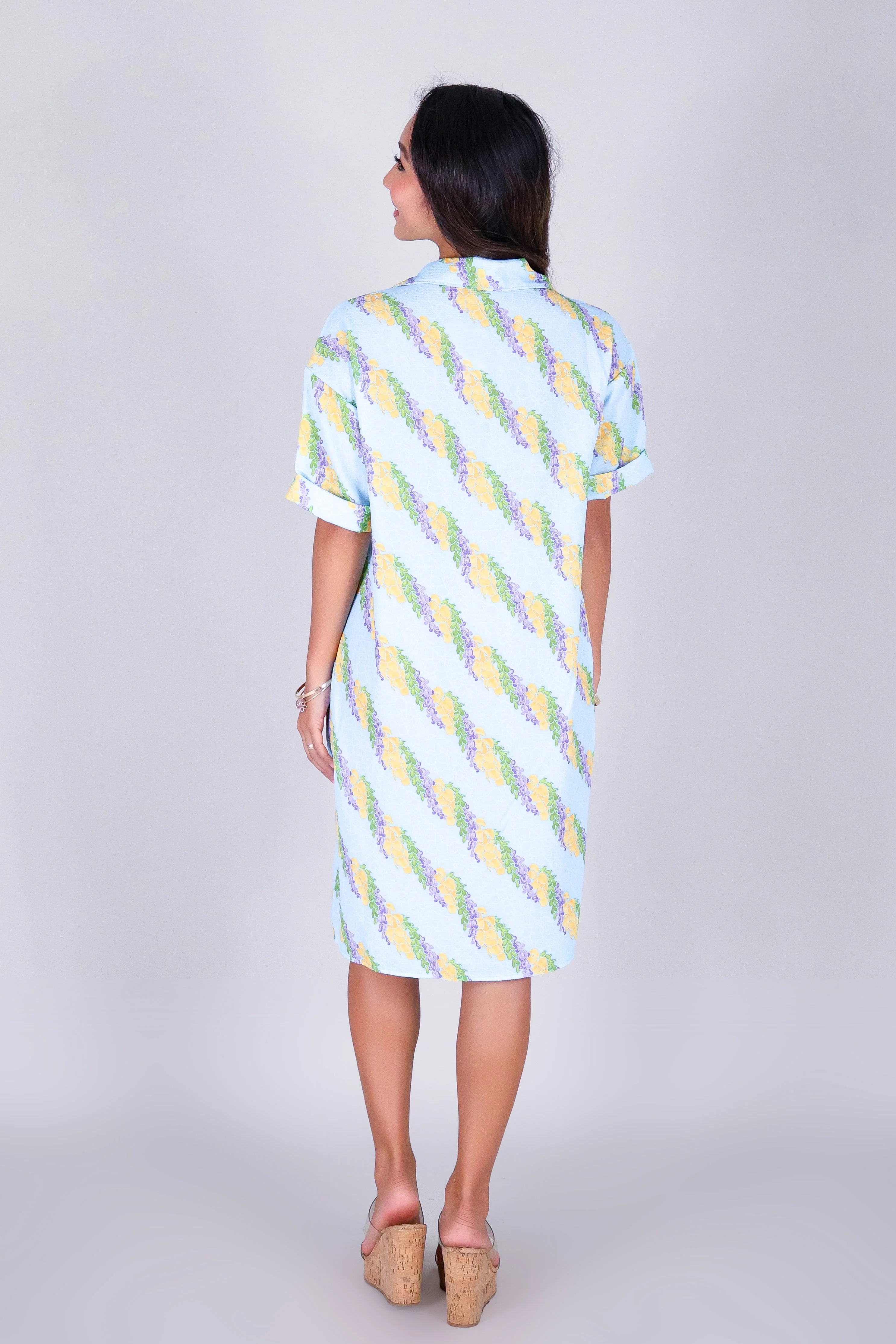 TWISTED LEI BUTTON DOWN DRESS - Image 3