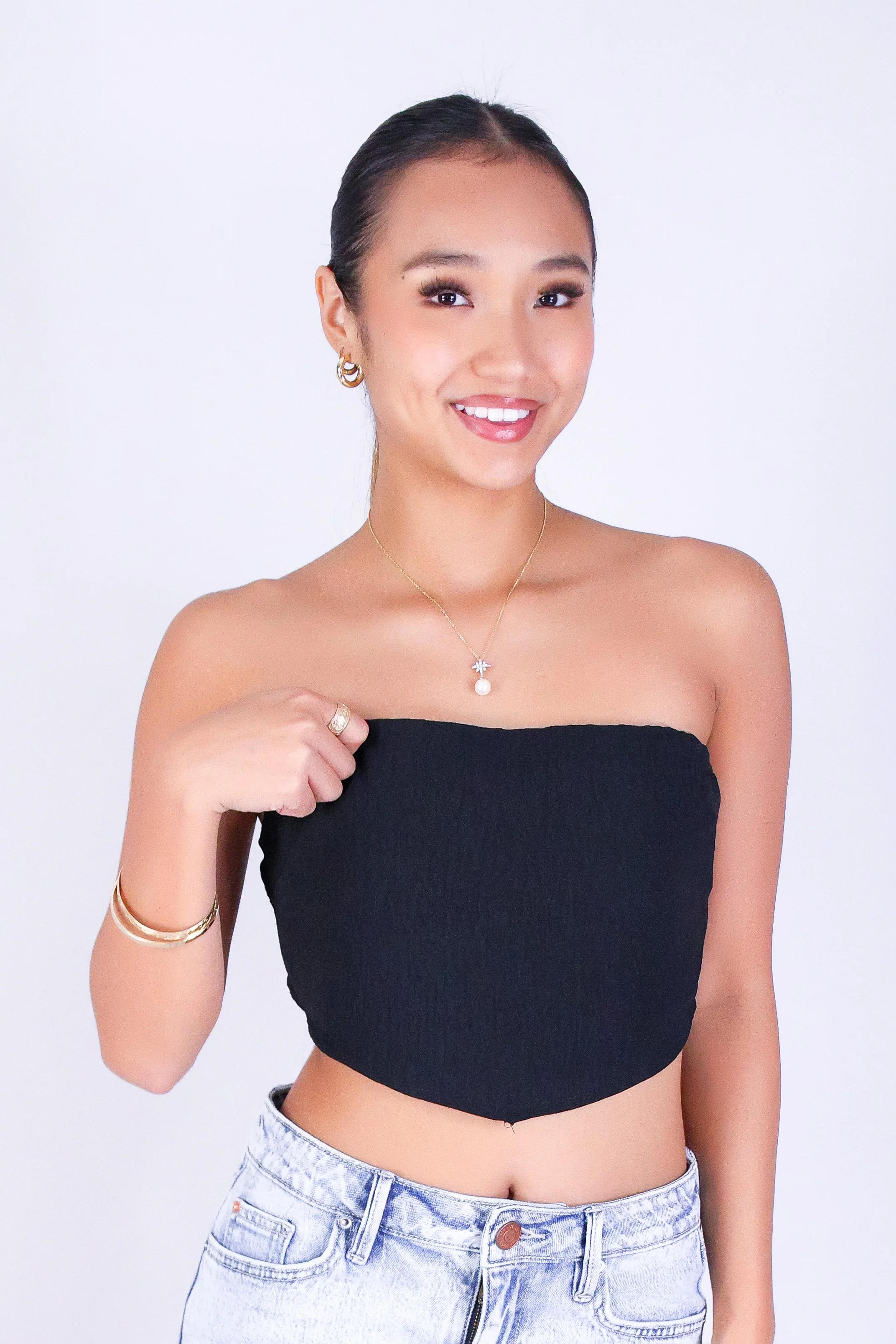 DARLING CURVE CROP TUBE TOP - Image 2