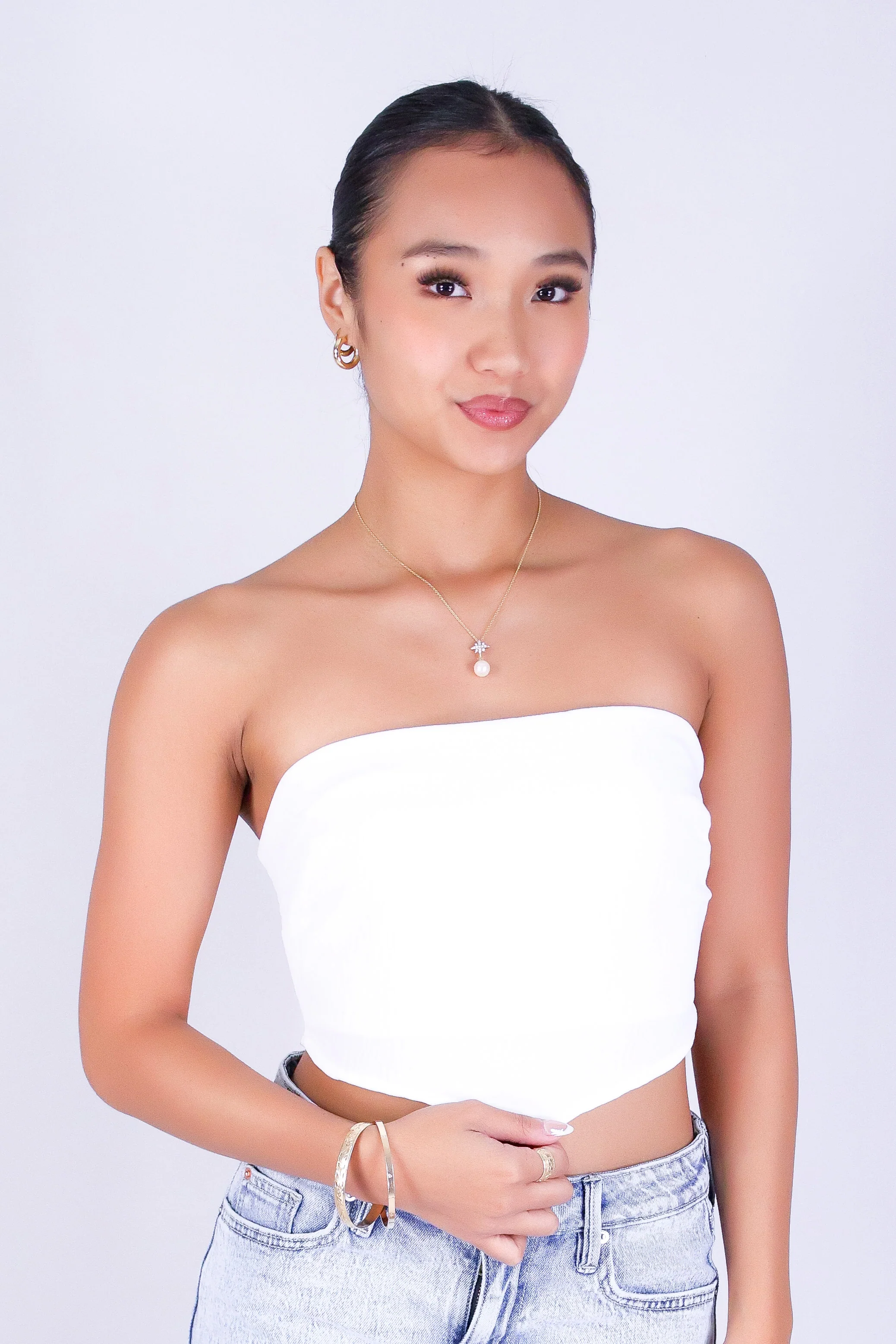 DARLING CURVE CROP TUBE TOP - Image 2