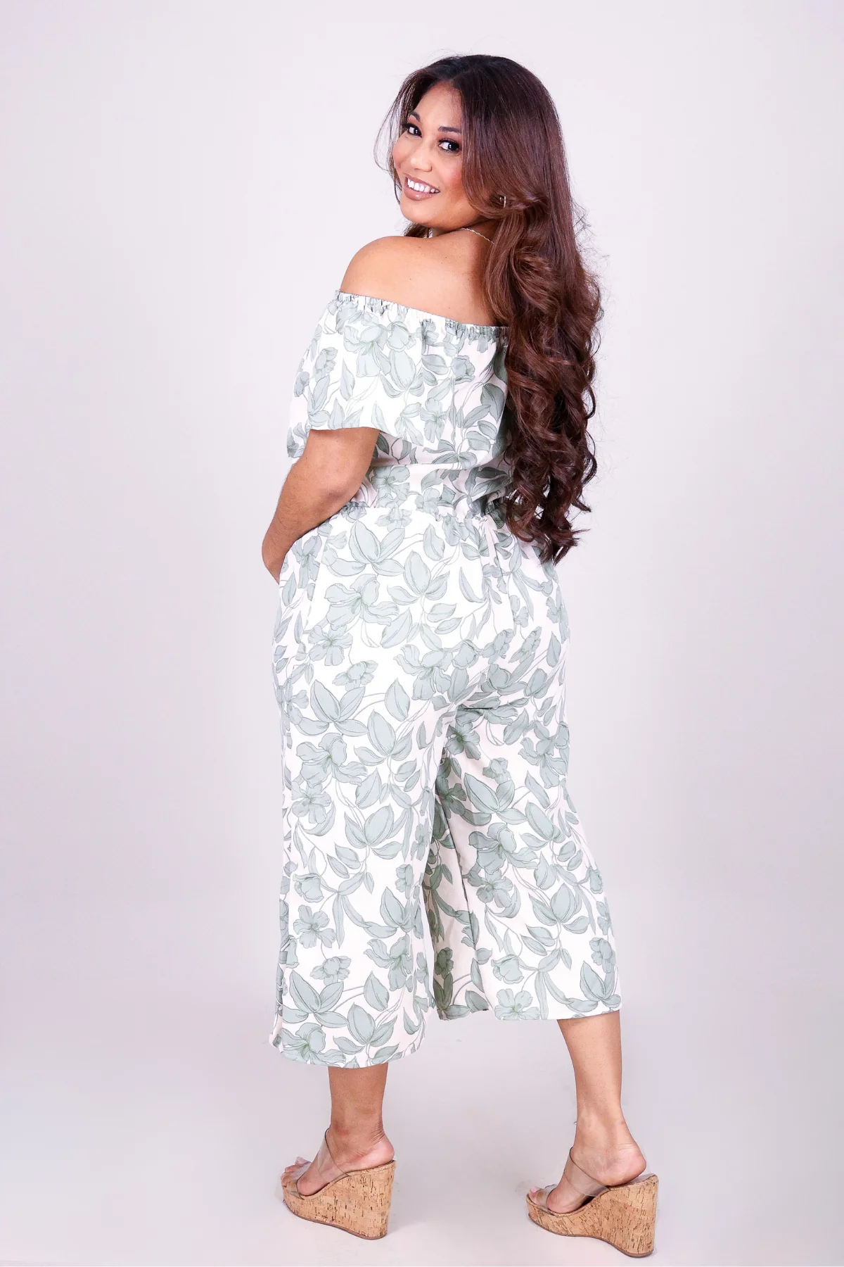 BLOOM WITHOUT LIMITS OFF SHOULDER JUMPSUIT - Image 4