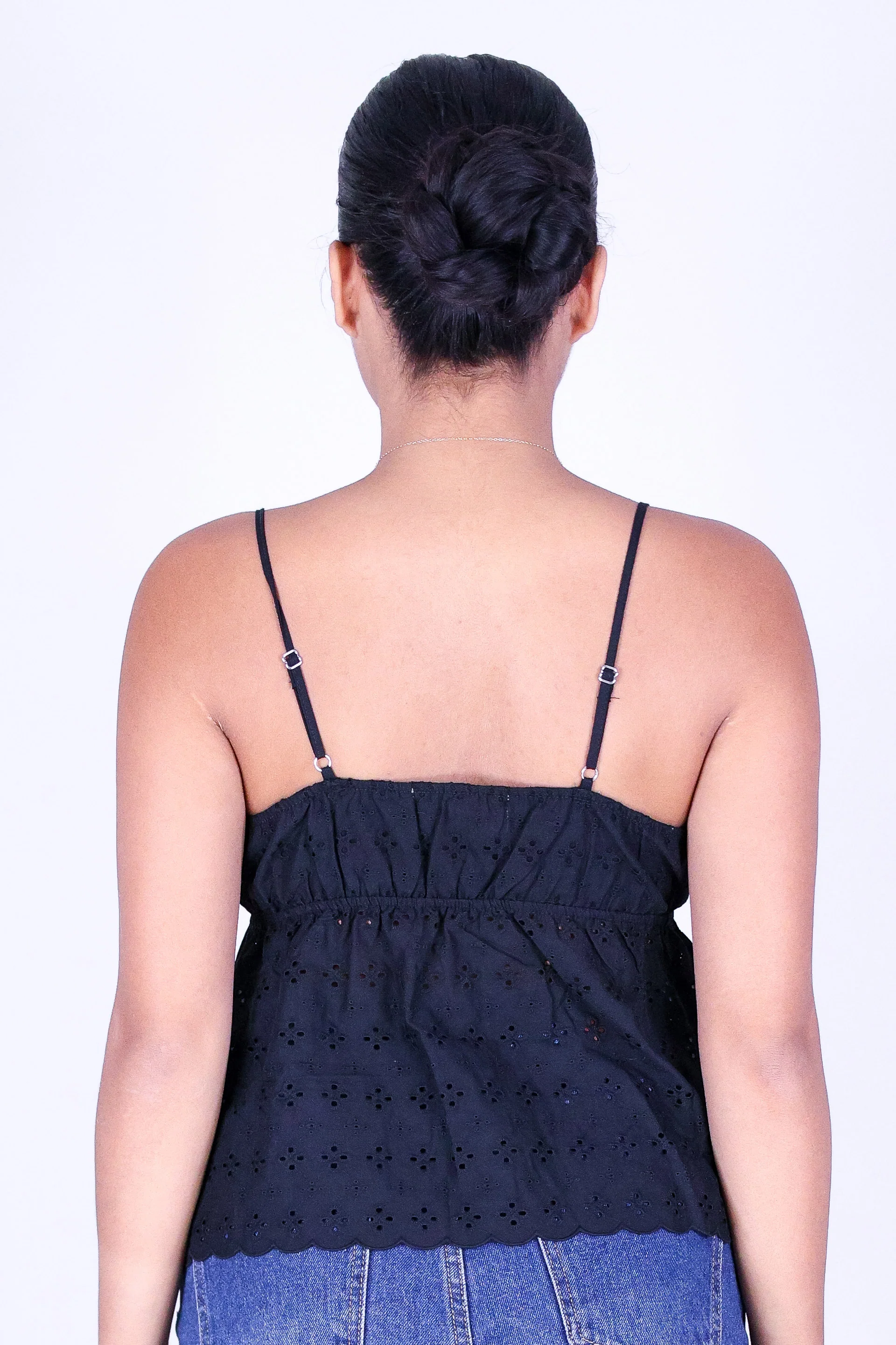 PRETTY EYELET BABYDOLL TOP - Image 4