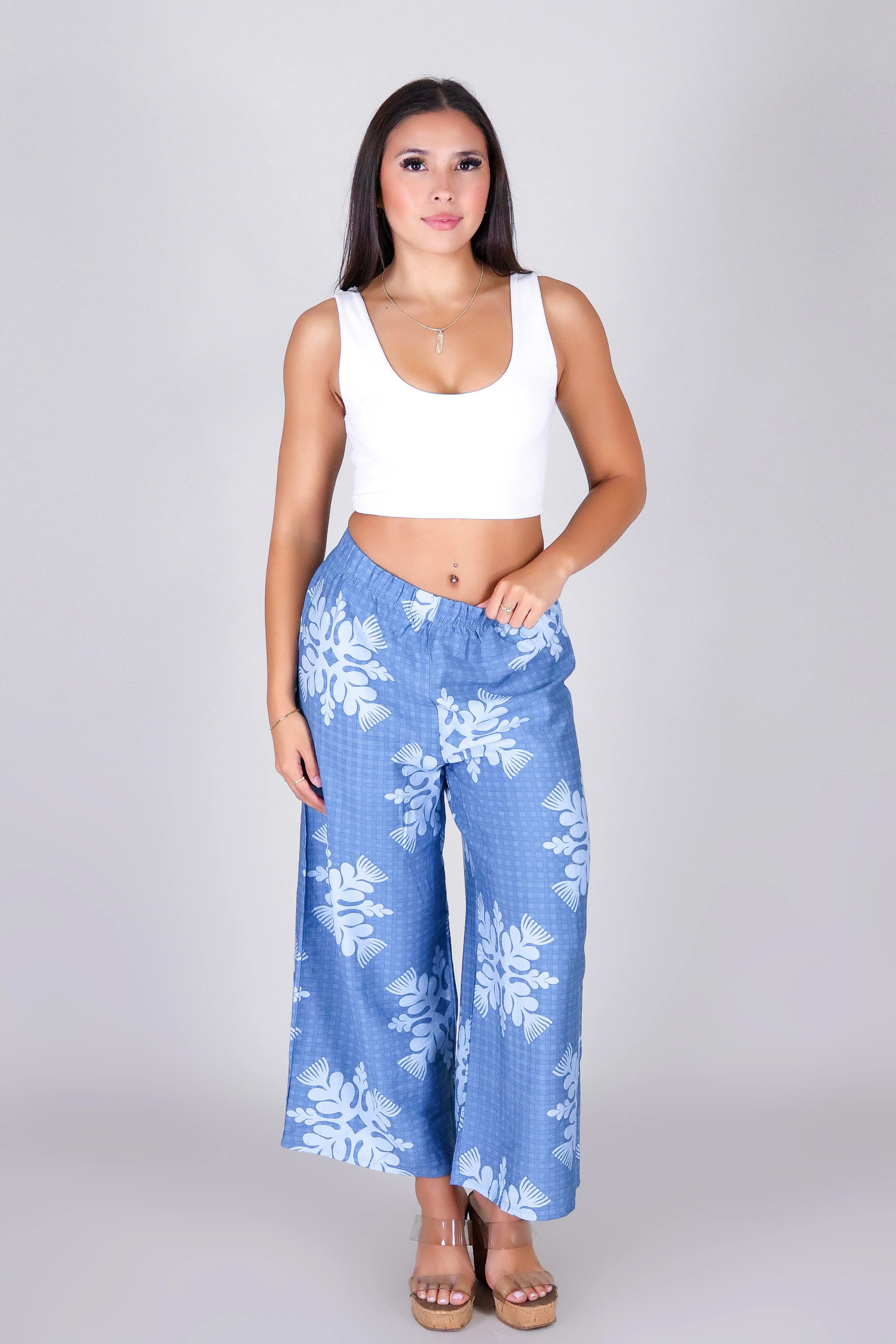 GINGHAM OHIA CAPRI'S