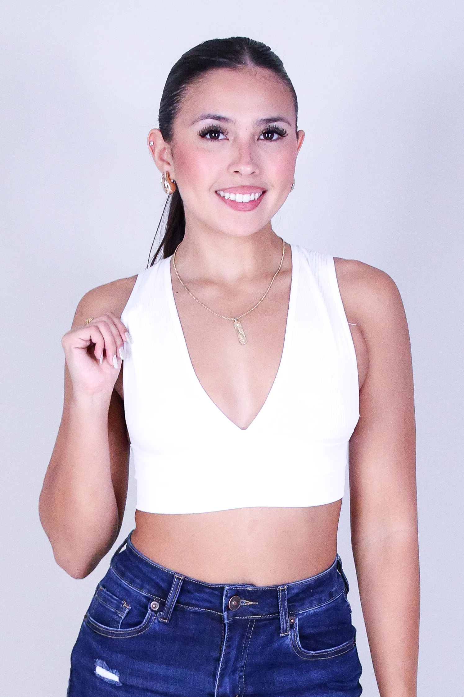 HERE FOR IT CROP TOP - Image 2