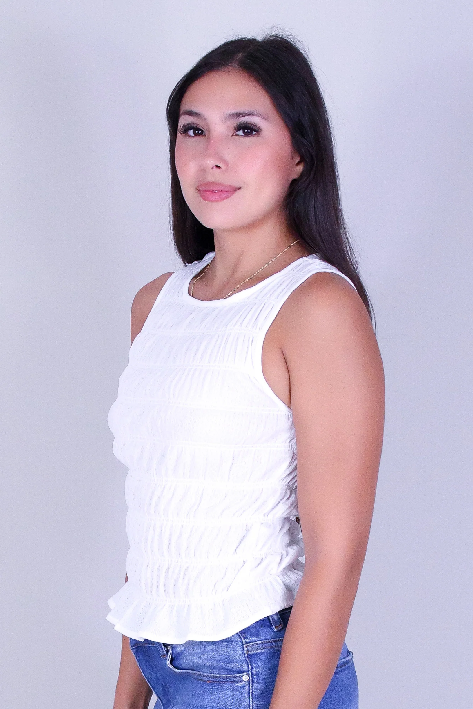 SLEEK LAYER SMOCKED TOP - Image 3