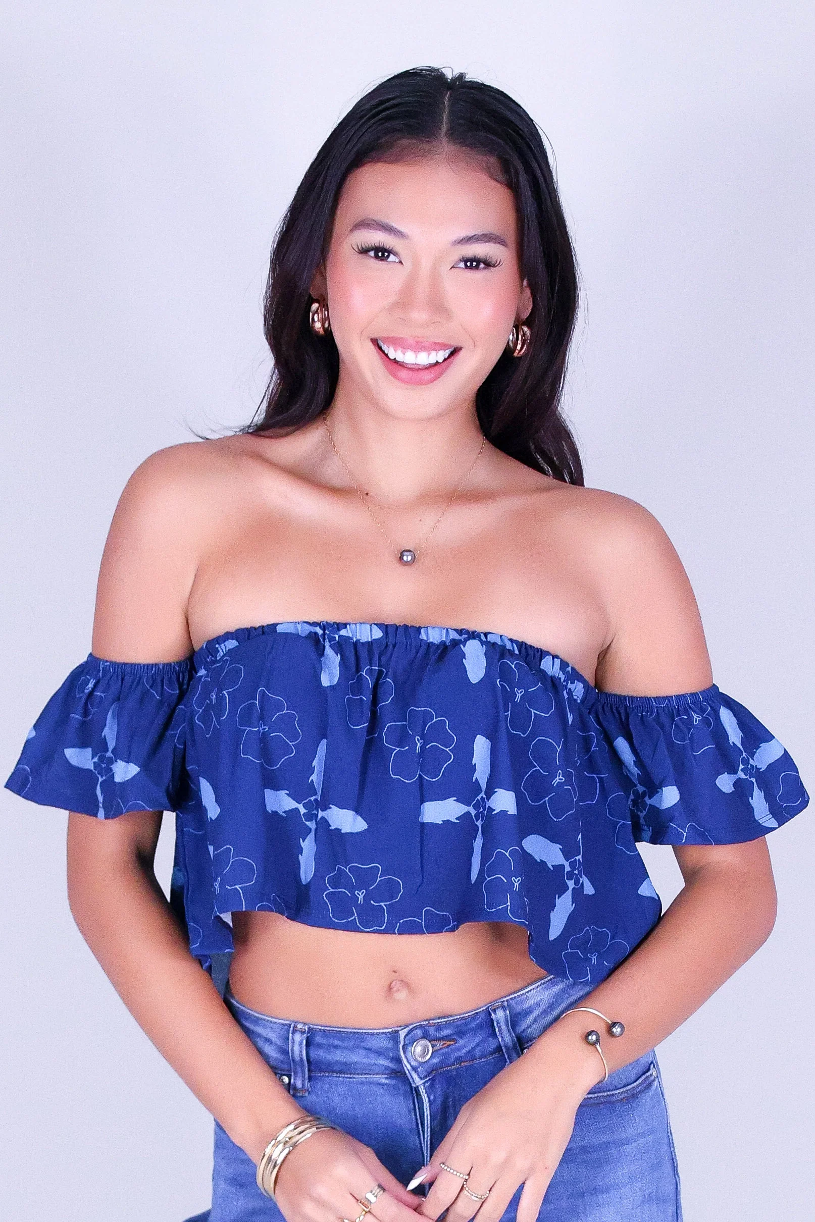 ULUA QUILT OFF SHOULDER TOP - Image 2