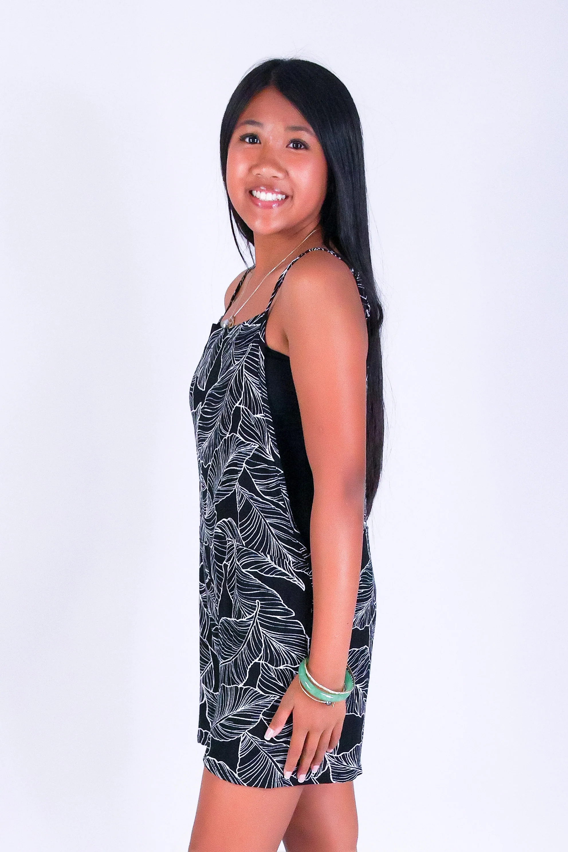 TROPICAL LEAF ROMPER | KIDS SIZE 2-16 - Image 2