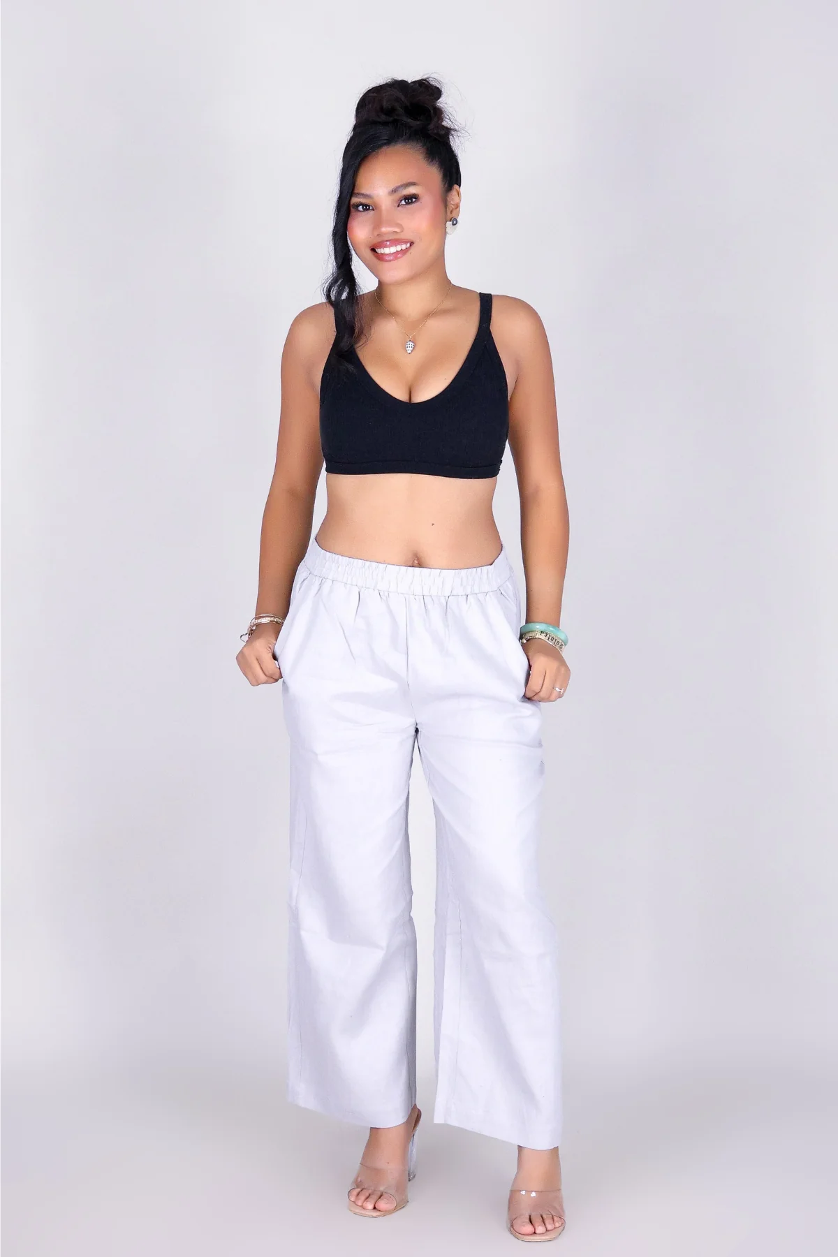 AURA LINEN CAPRI'S