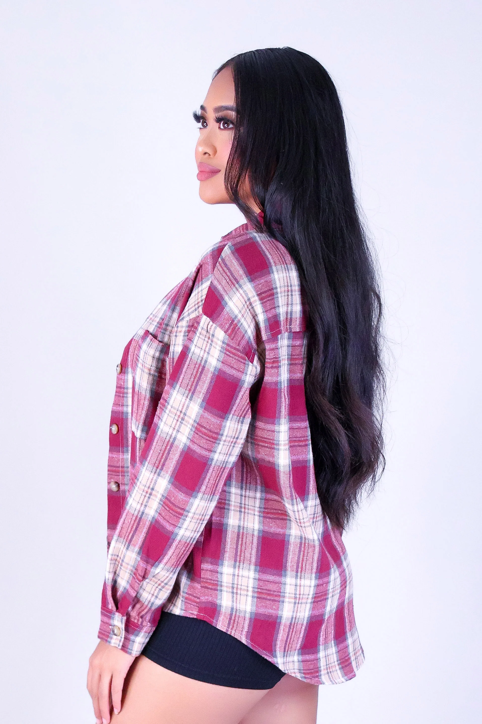 FALL IN LINE PLAID TOP - Image 3